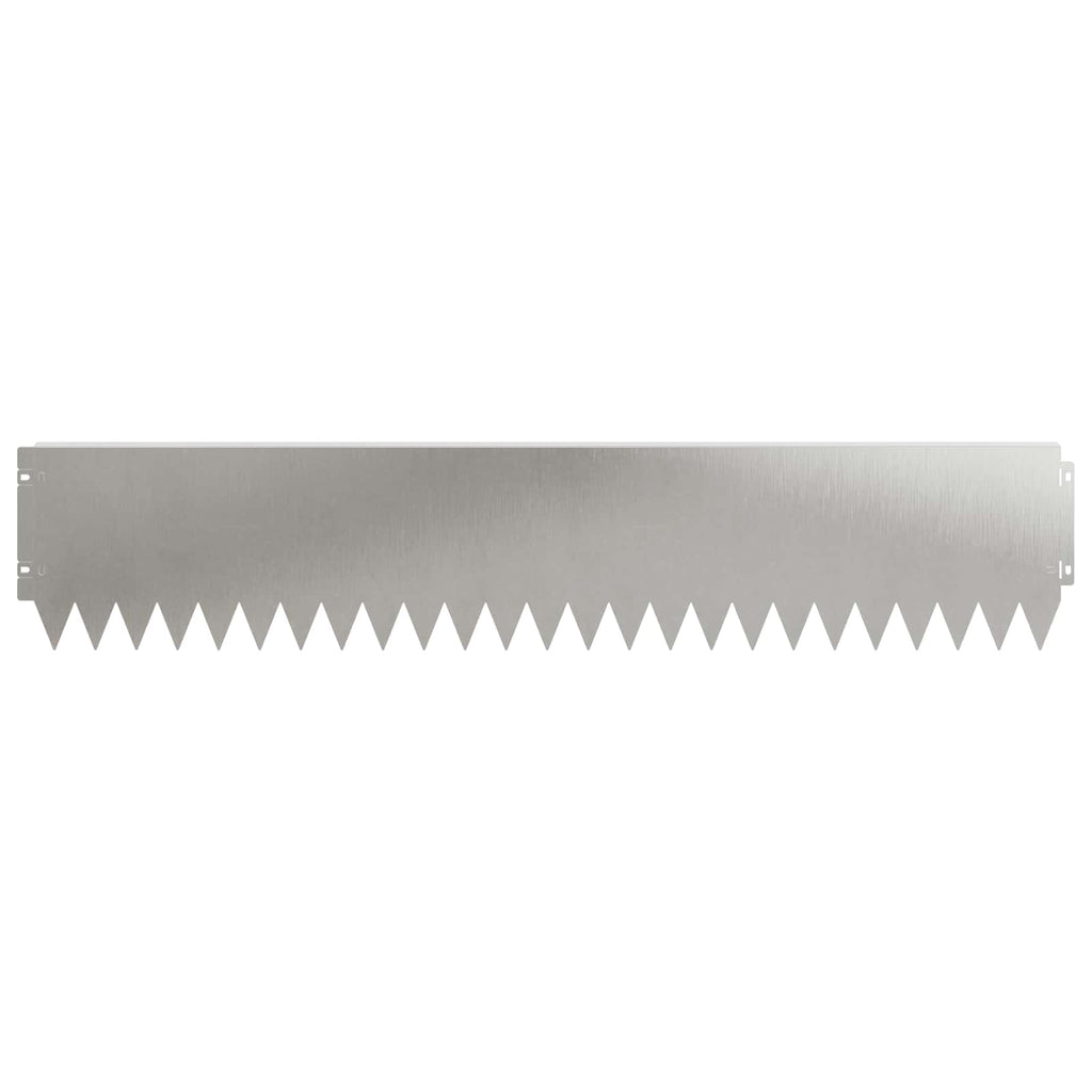 vidaXL Krawężnik do trawnika 20 pcs 103 x 20 cm Stal srebrny