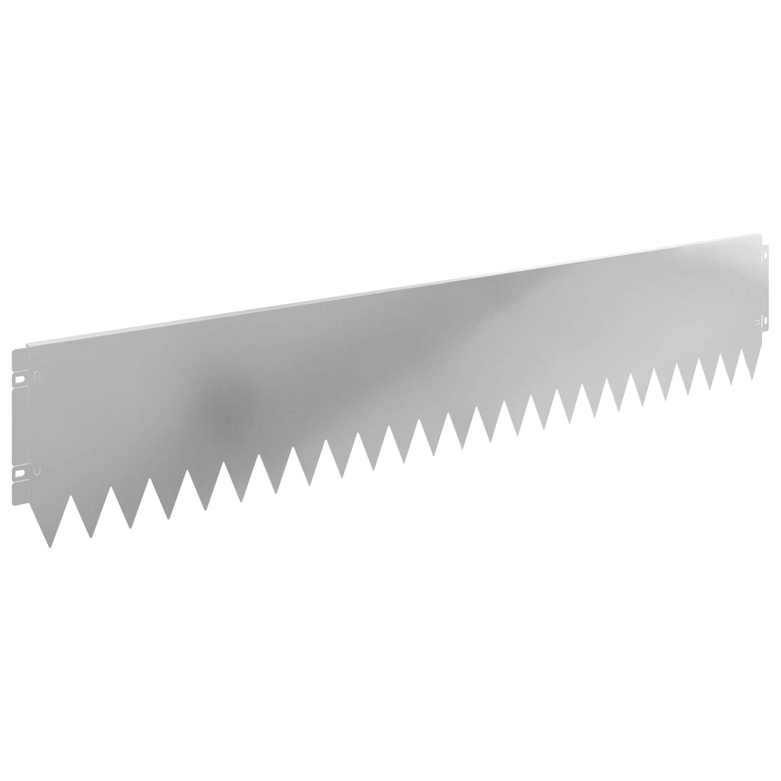 vidaXL Krawężnik do trawnika 10 pcs 103 x 20 cm Stal srebrny