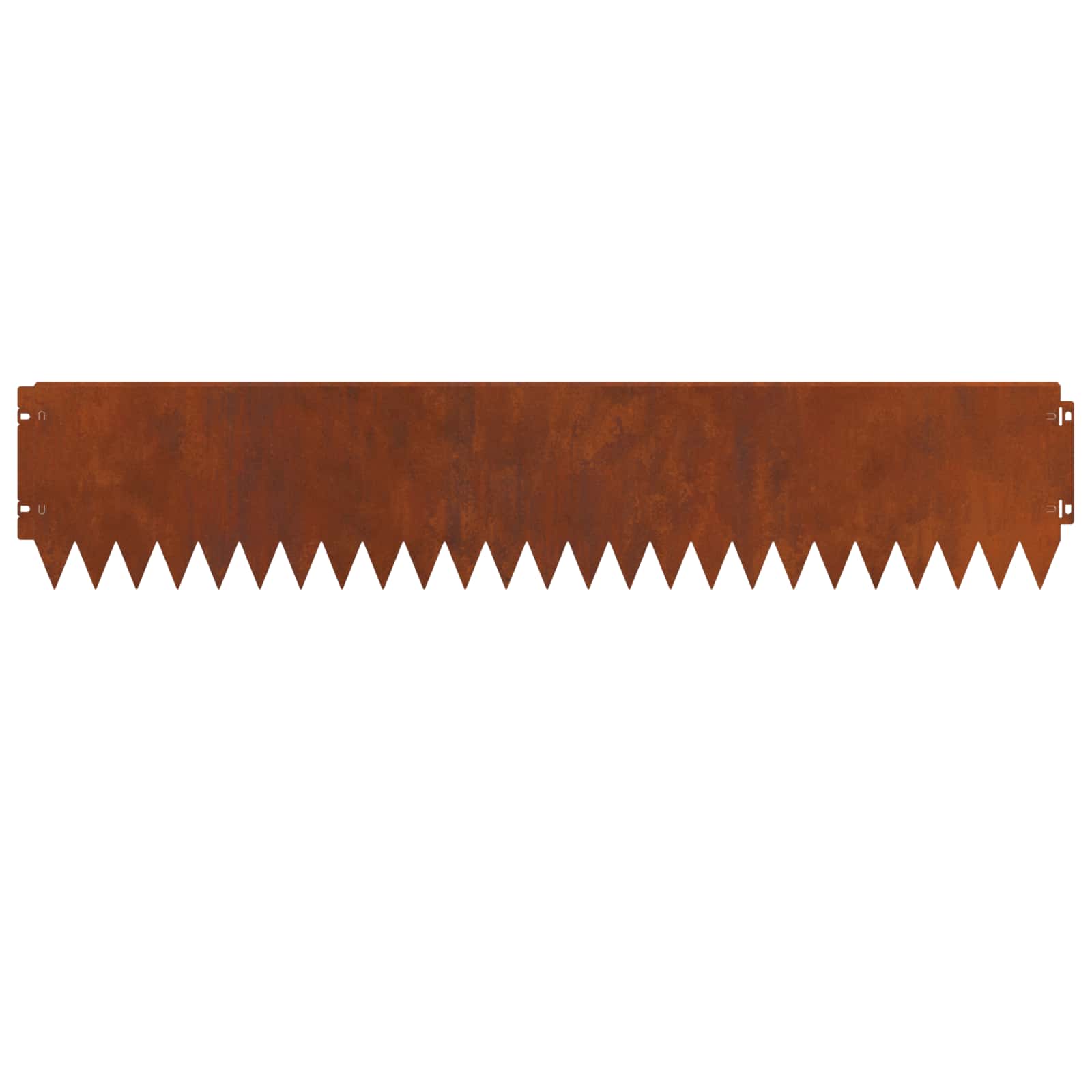 vidaXL Krawężnik do trawnika 10 pcs 103 x 20 cm Stal Rdzawy