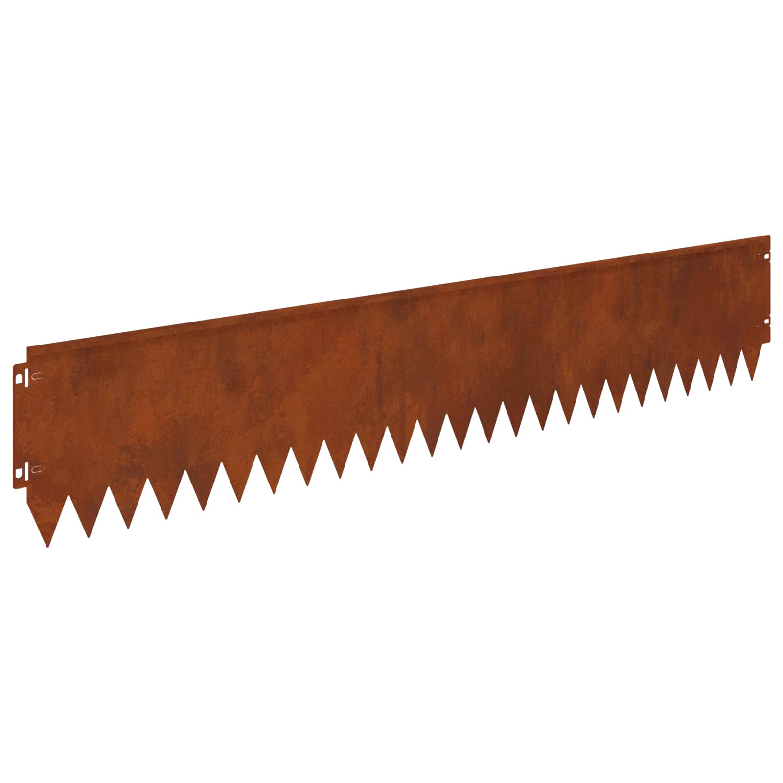 vidaXL Krawężnik do trawnika 20 pcs 103 x 20 cm Stal Rdzawy