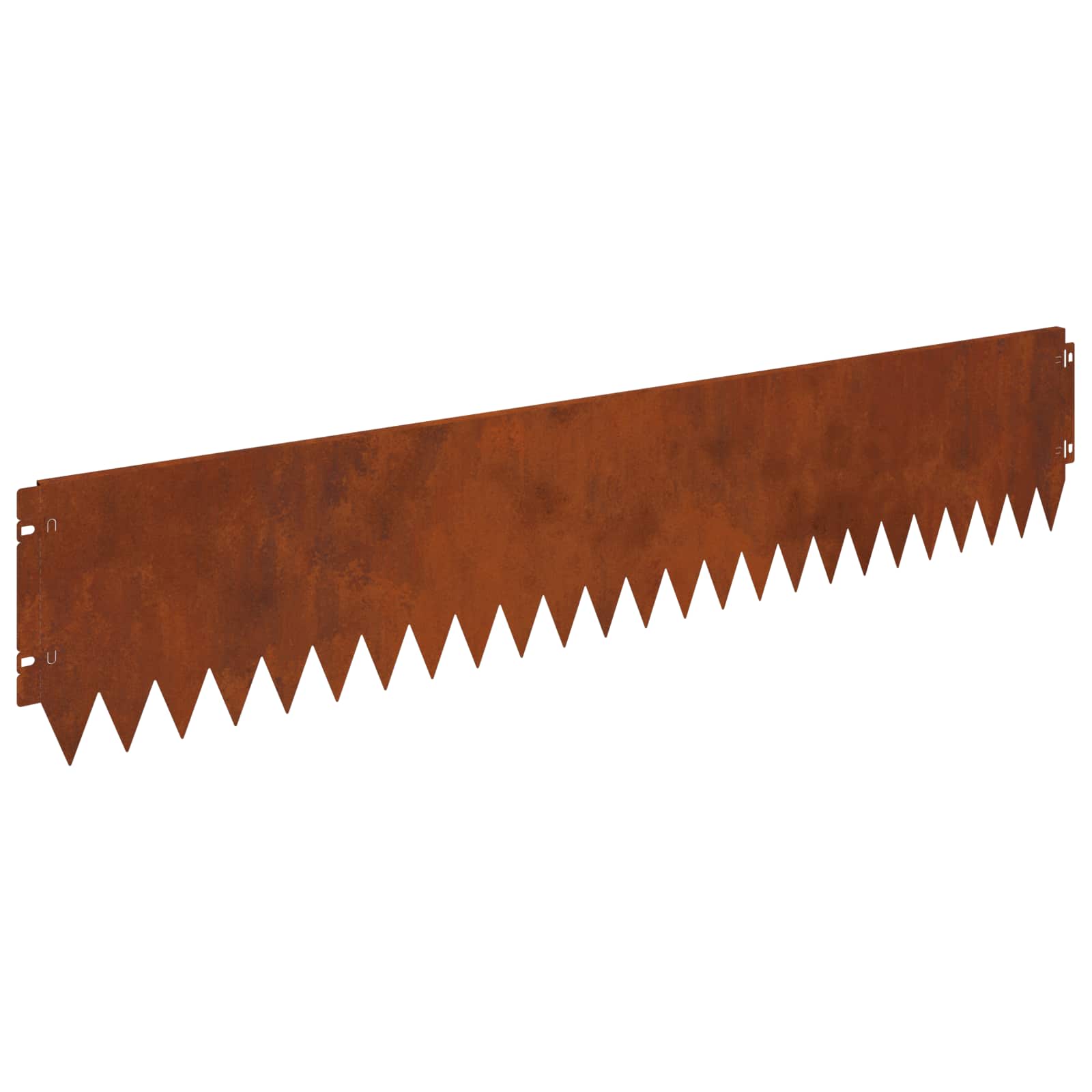 vidaXL Krawężnik do trawnika 30 pcs 103 x 20 cm Stal Rdzawy