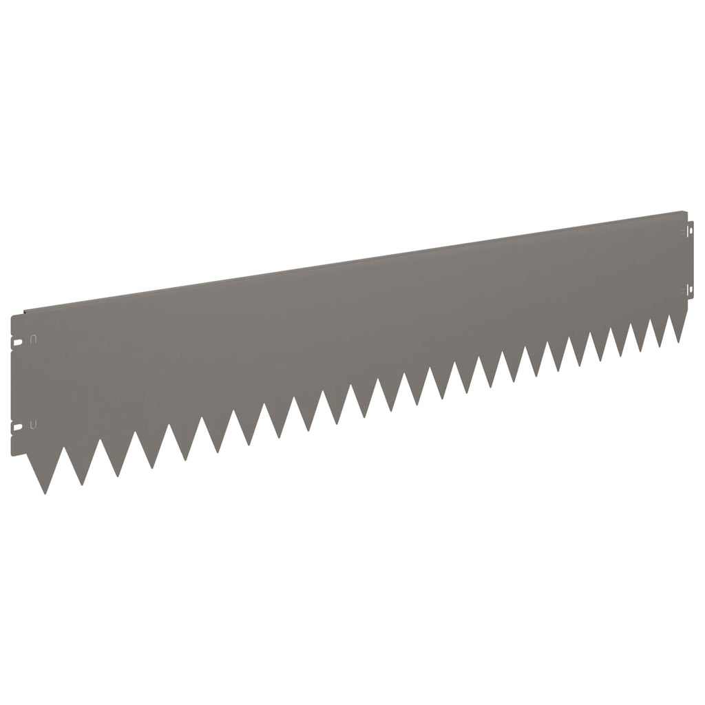 vidaXL Krawężnik do trawnika 30 pcs 103 x 20 cm Stal Rdzawy