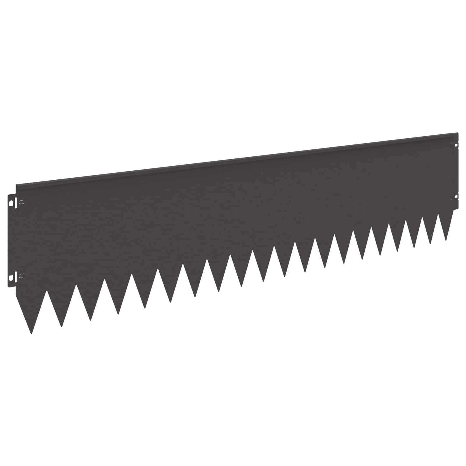 vidaXL Krawężnik do trawnika 10 pcs 103 x 25 cm Stal Czarny