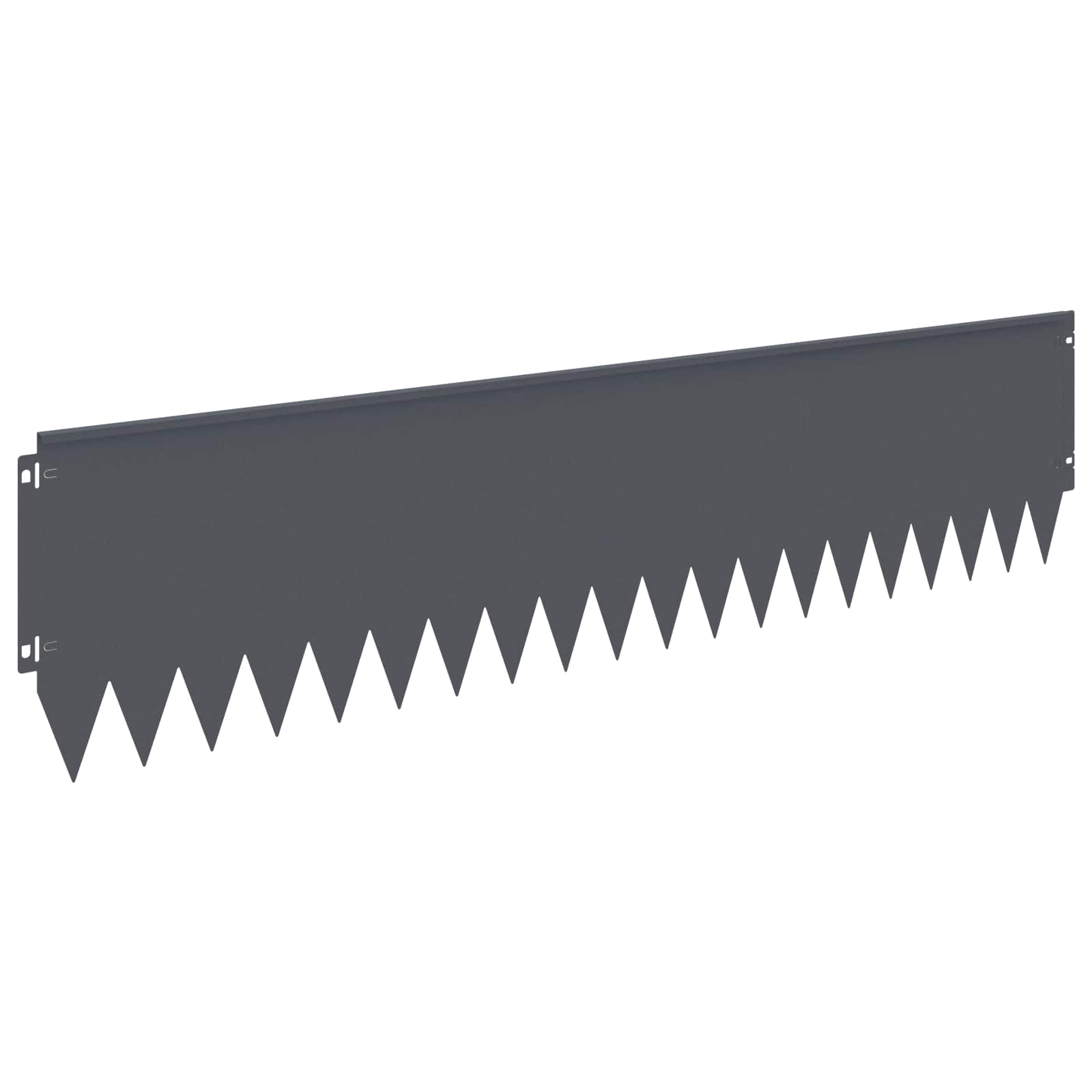vidaXL Krawężnik do trawnika 20 pcs 103 x 25 cm Stal antracytowy