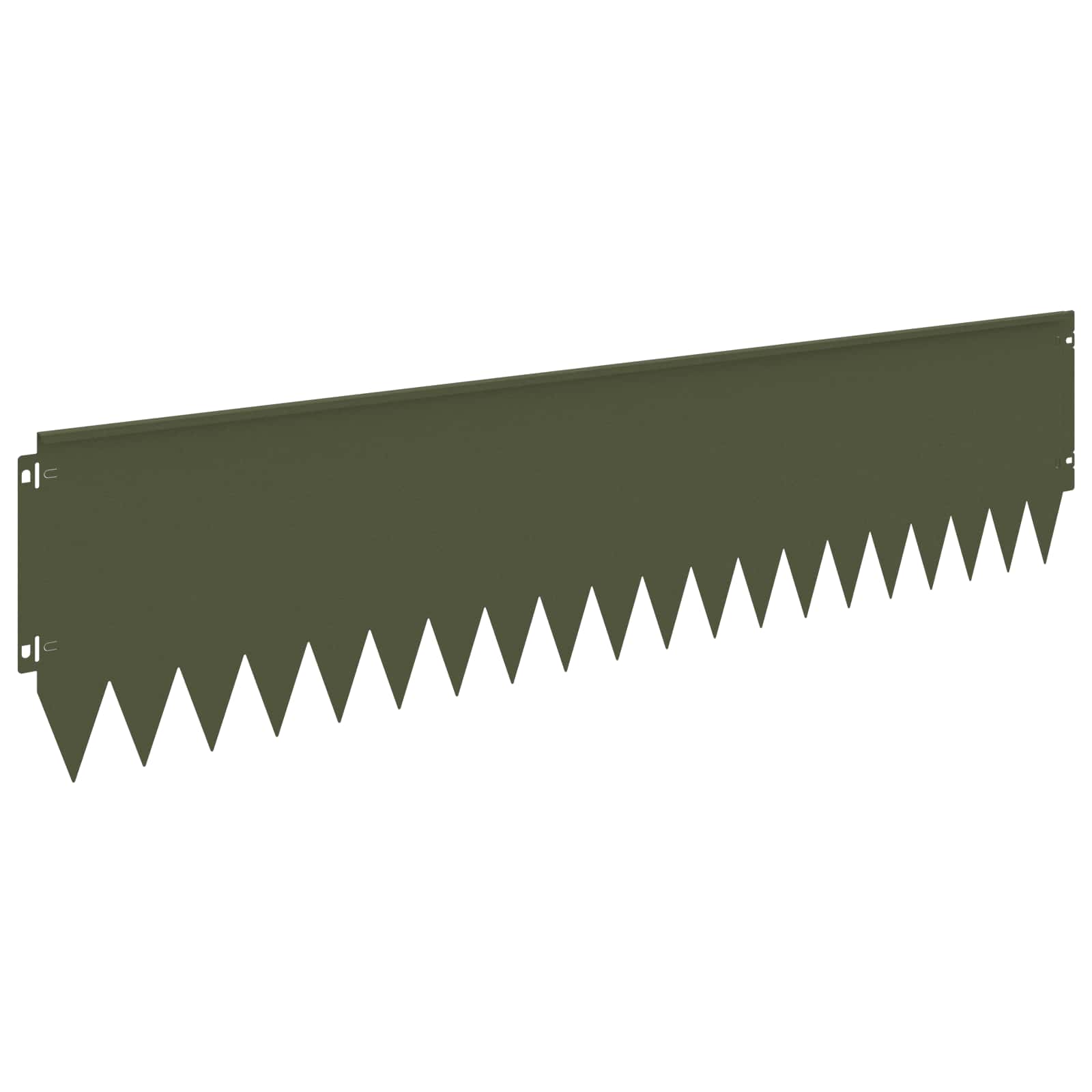 vidaXL Krawężnik do trawnika 20 pcs 103 x 25 cm Stal Oliwkowy zielony