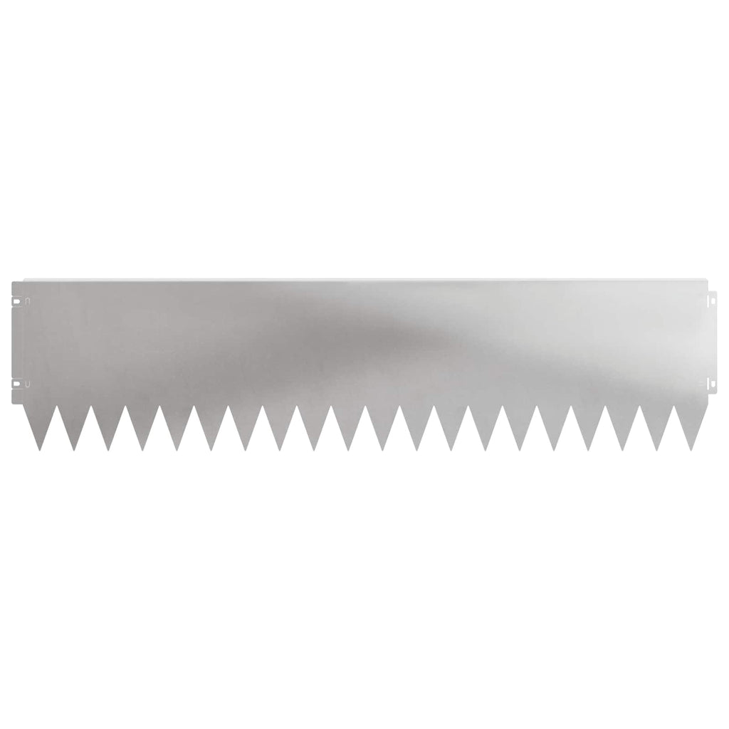 vidaXL Krawężnik do trawnika 20 pcs 103 x 25 cm Stal srebrny