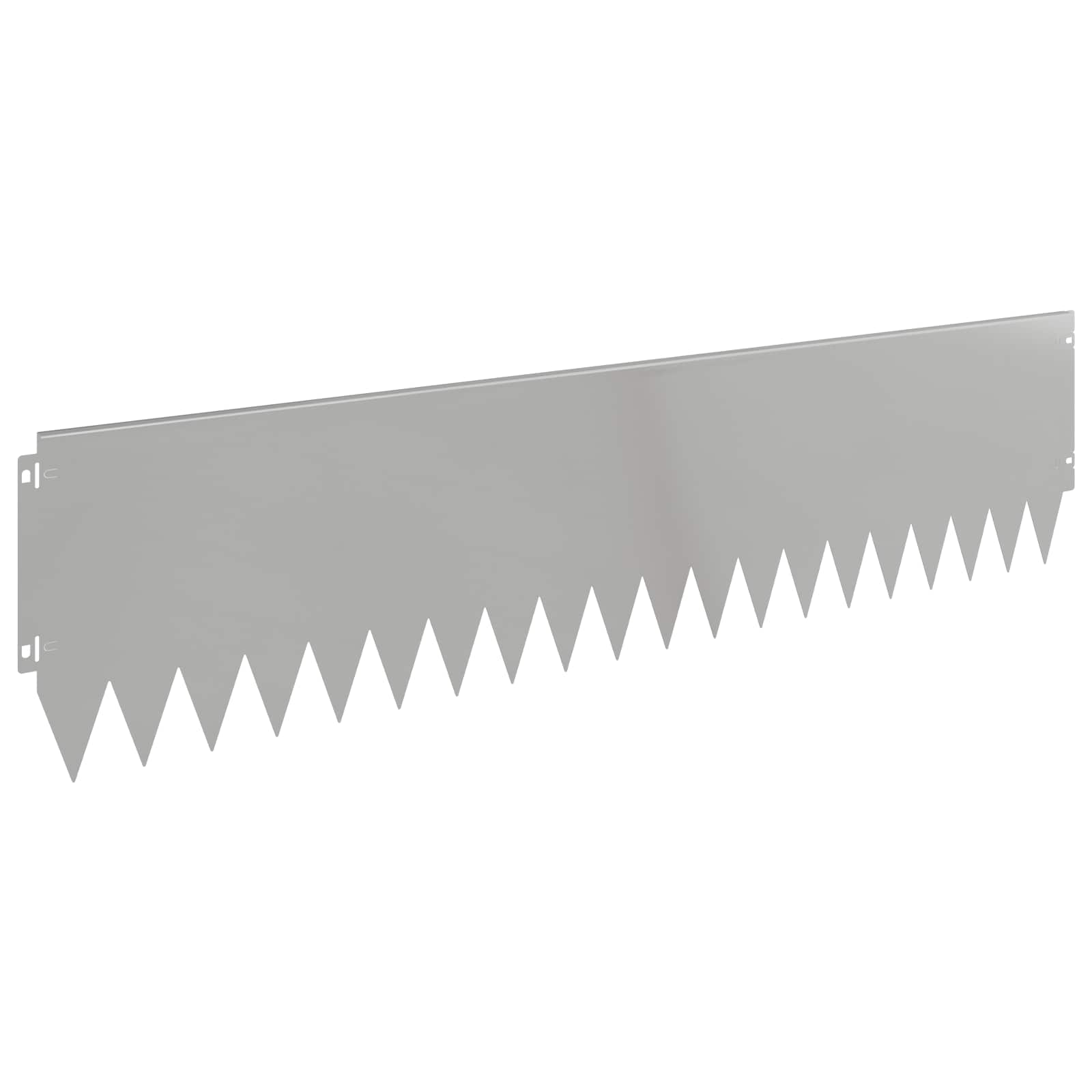 vidaXL Krawężnik do trawnika 10 pcs 103 x 25 cm Stal srebrny