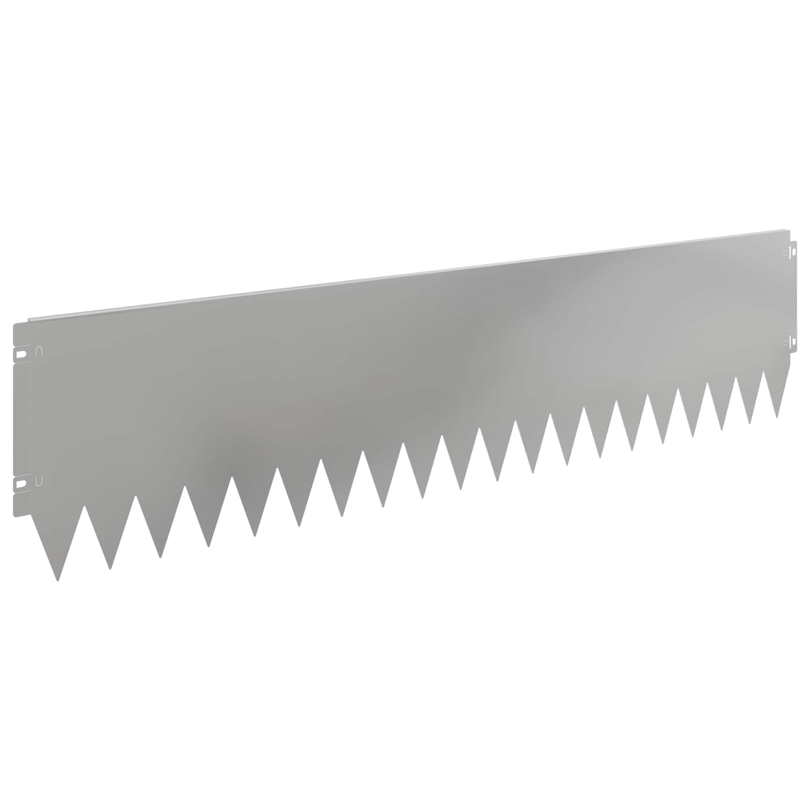 vidaXL Krawężnik do trawnika 20 pcs 103 x 25 cm Stal srebrny