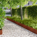 vidaXL Krawężnik do trawnika 10 pcs 103 x 25 cm Stal Rdzawy