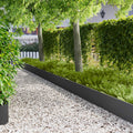 vidaXL Krawężnik do trawnika 20 pcs 103 x 30 cm Stal Czarny