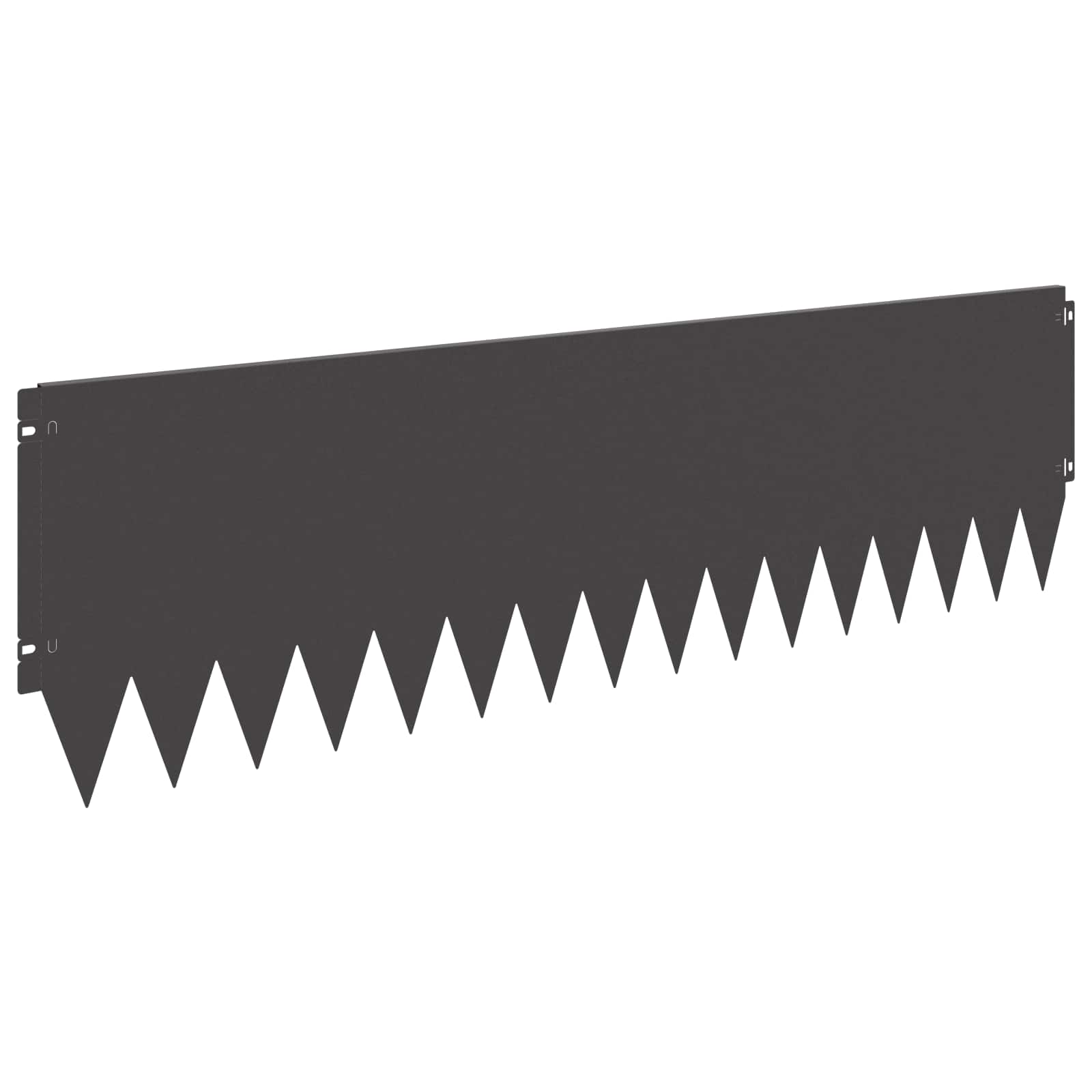 vidaXL Krawężnik do trawnika 20 pcs 103 x 30 cm Stal Czarny