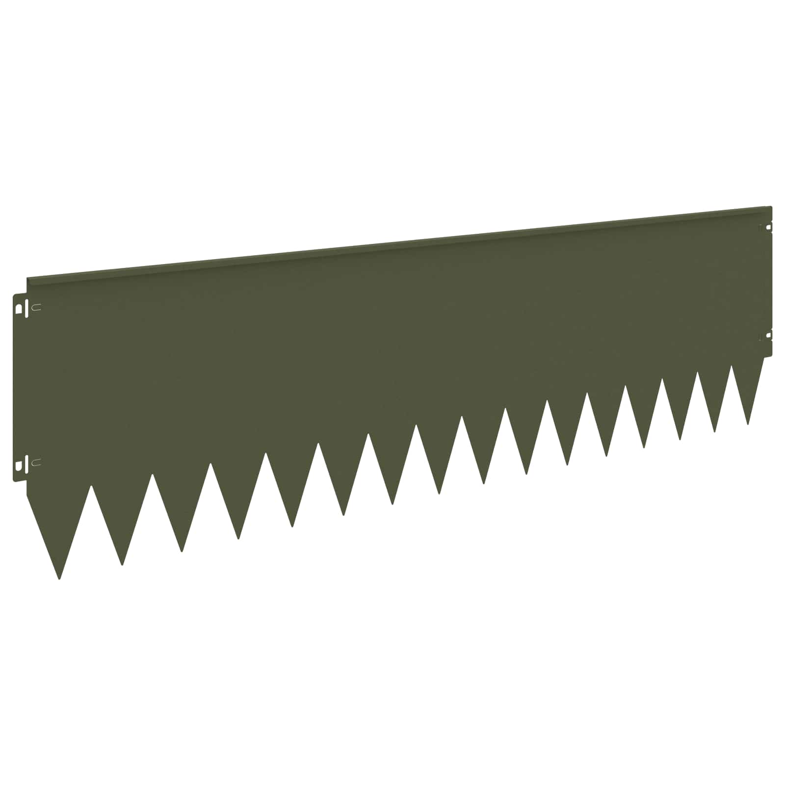 vidaXL Krawężnik do trawnika 20 pcs 103 x 30 cm Stal Oliwkowy zielony