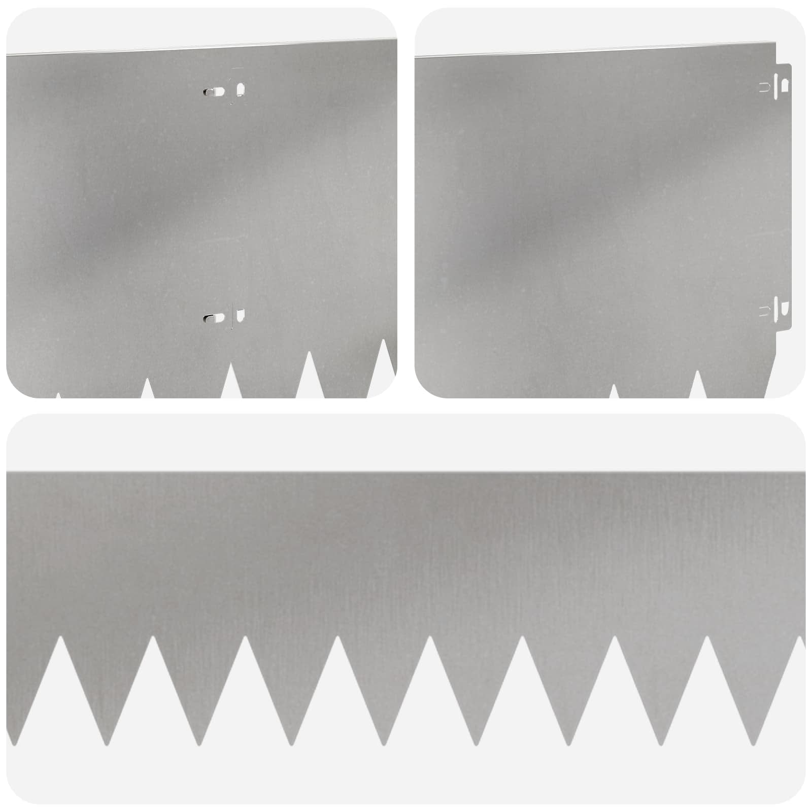 vidaXL Krawężnik do trawnika 10 pcs 103 x 30 cm Stal srebrny