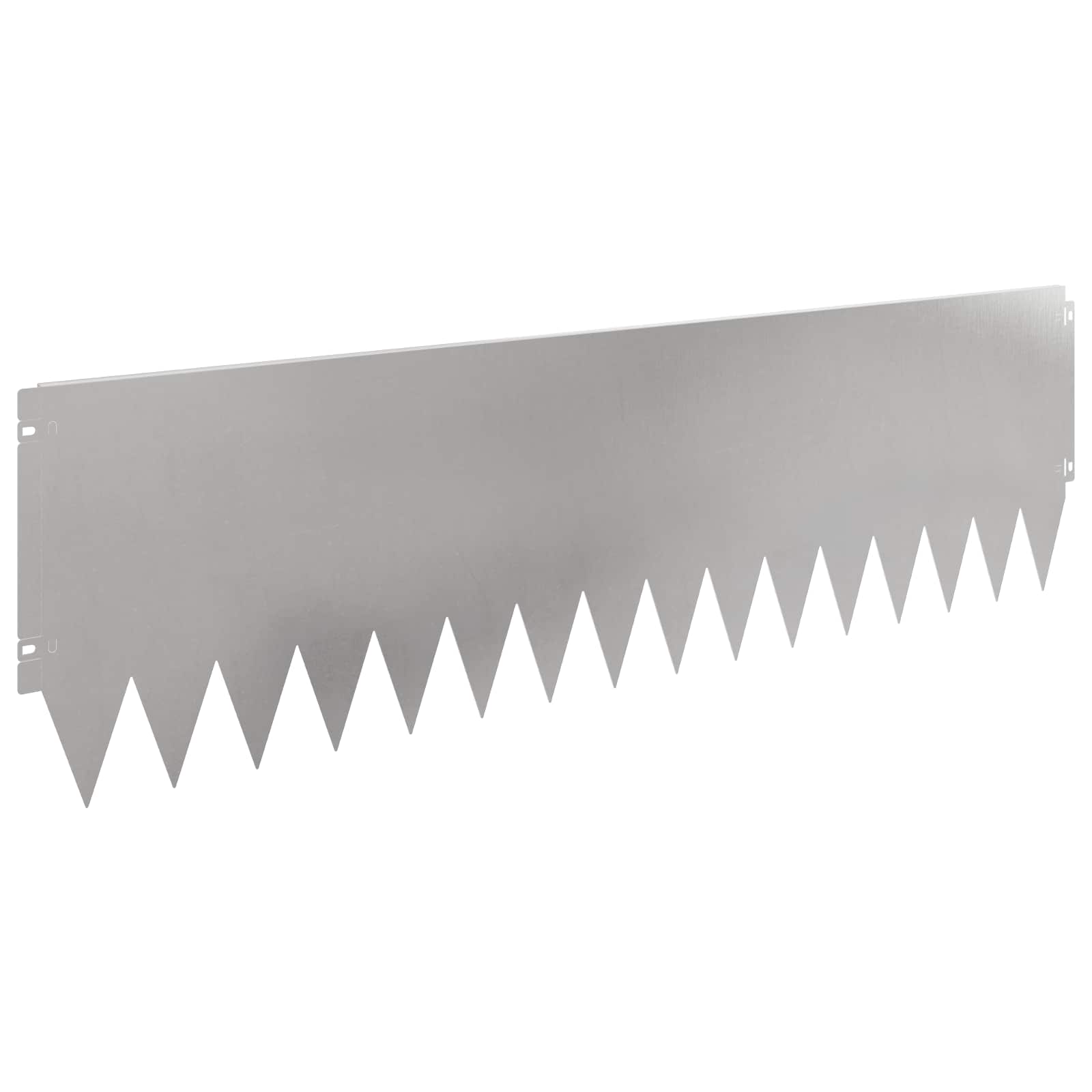 vidaXL Krawężnik do trawnika 10 pcs 103 x 30 cm Stal srebrny