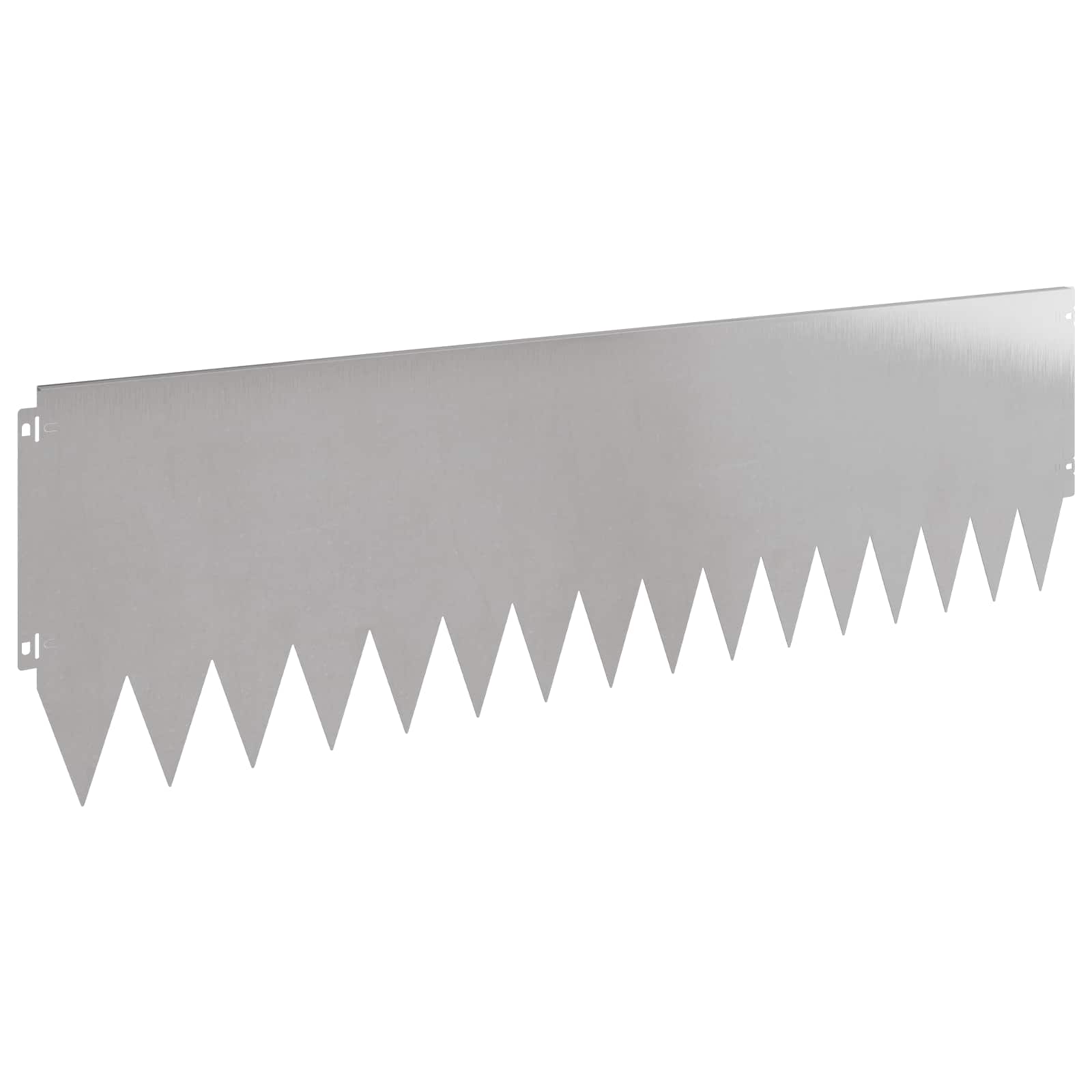 vidaXL Krawężnik do trawnika 10 pcs 103 x 30 cm Stal srebrny
