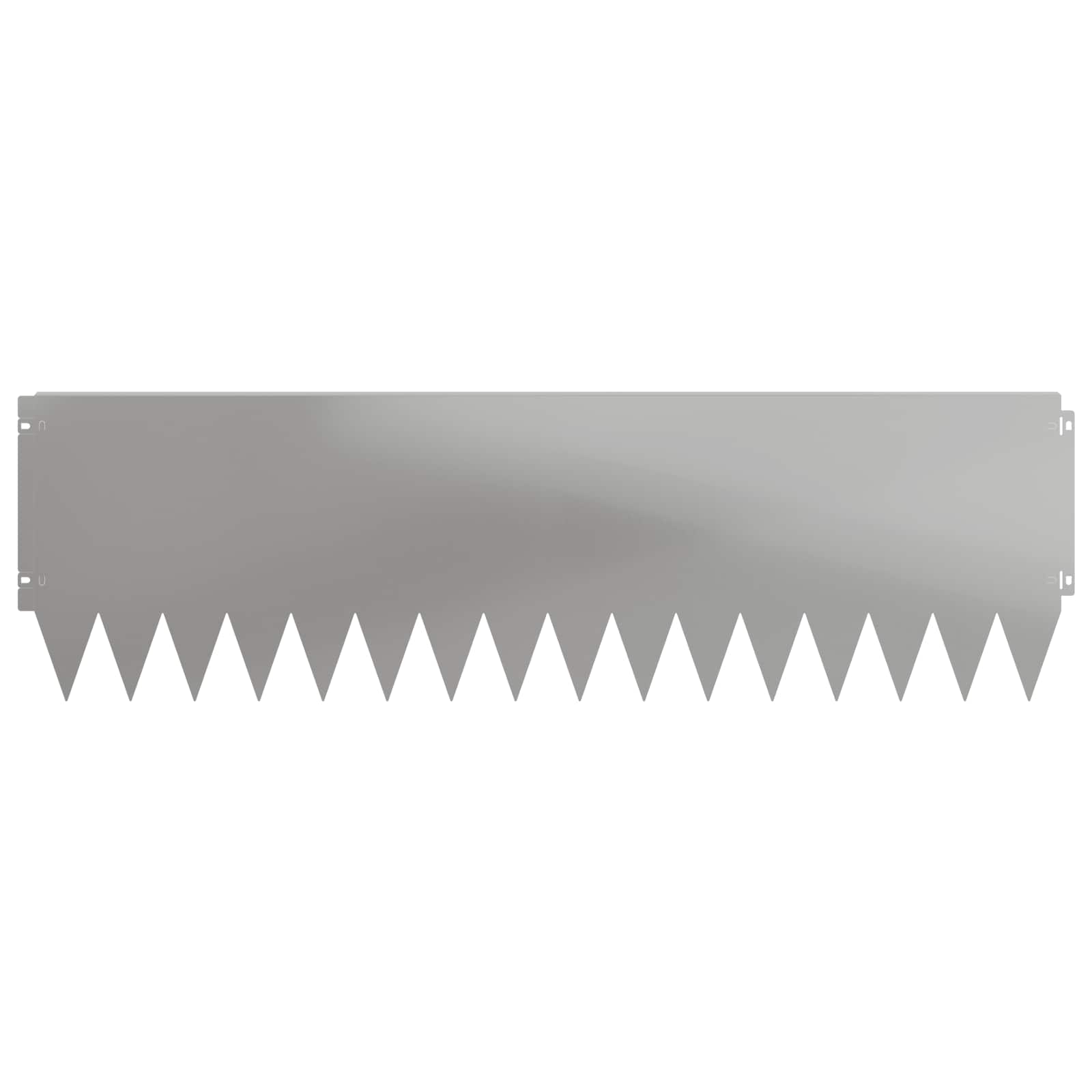 vidaXL Krawężnik do trawnika 20 pcs 103 x 30 cm Stal srebrny