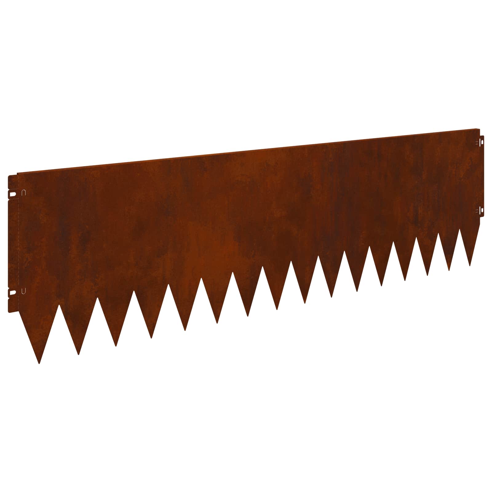 vidaXL Krawężnik do trawnika 10 pcs 103 x 30 cm Stal Rdzawy