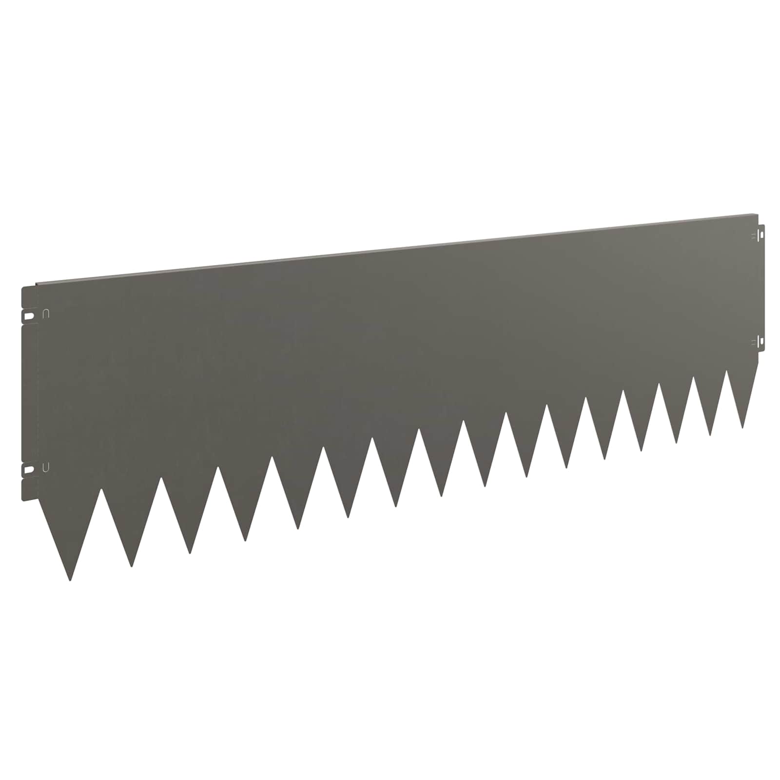 vidaXL Krawężnik do trawnika 10 pcs 103 x 30 cm Stal Rdzawy