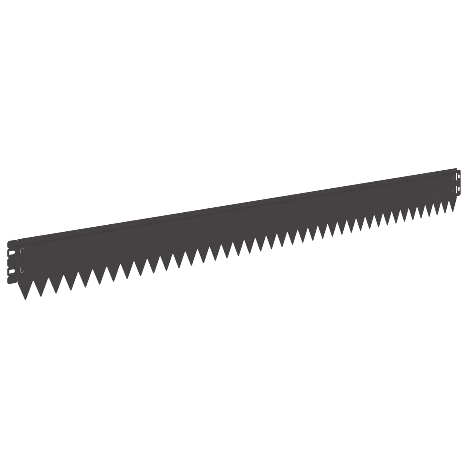 vidaXL Krawężnik do trawnika 20 pcs 103 x 10 cm Stal Czarny