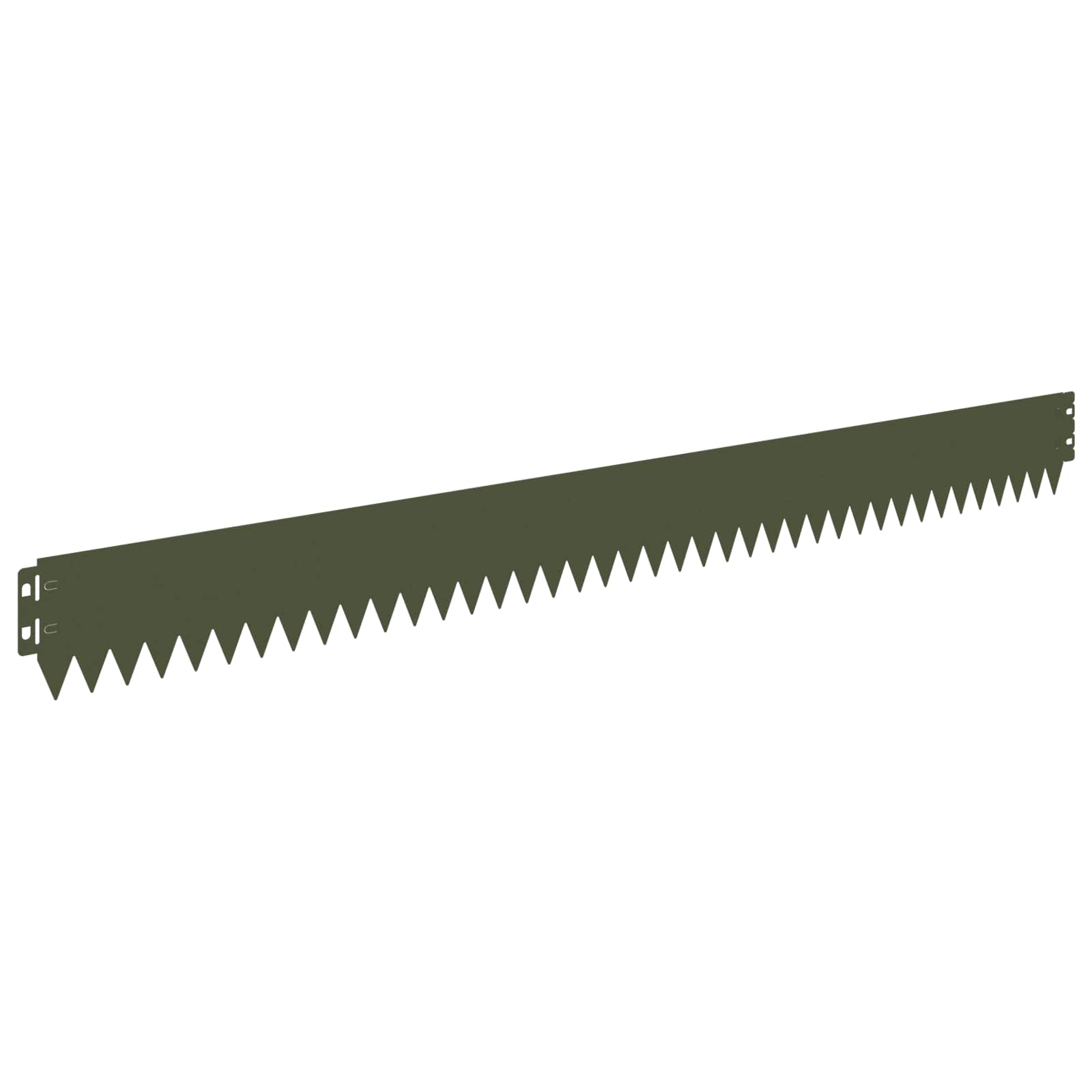 vidaXL Krawężnik do trawnika 20 pcs 103 x 10 cm Stal Oliwkowy zielony