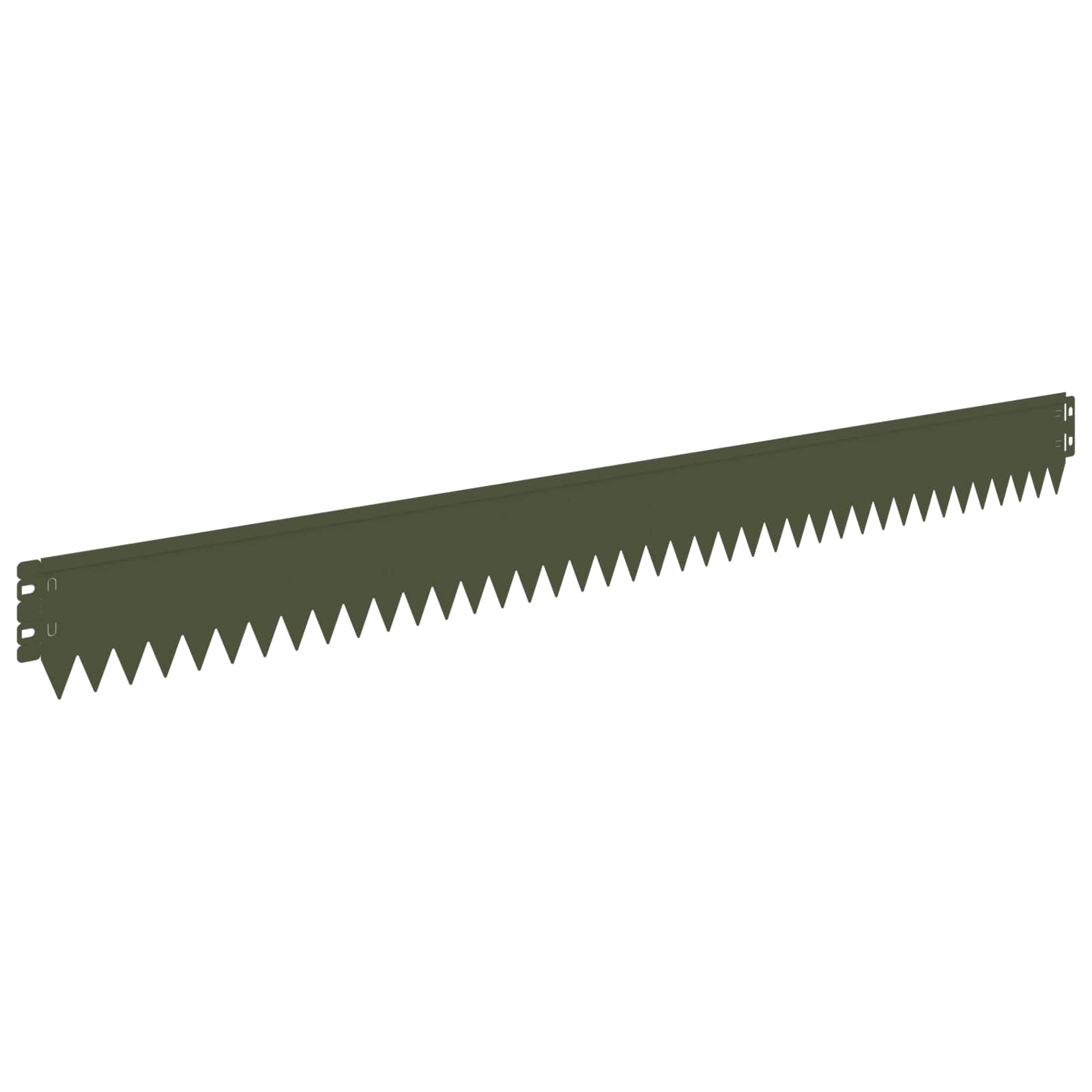vidaXL Krawężnik do trawnika 30 pcs 103 x 10 cm Stal Oliwkowy zielony