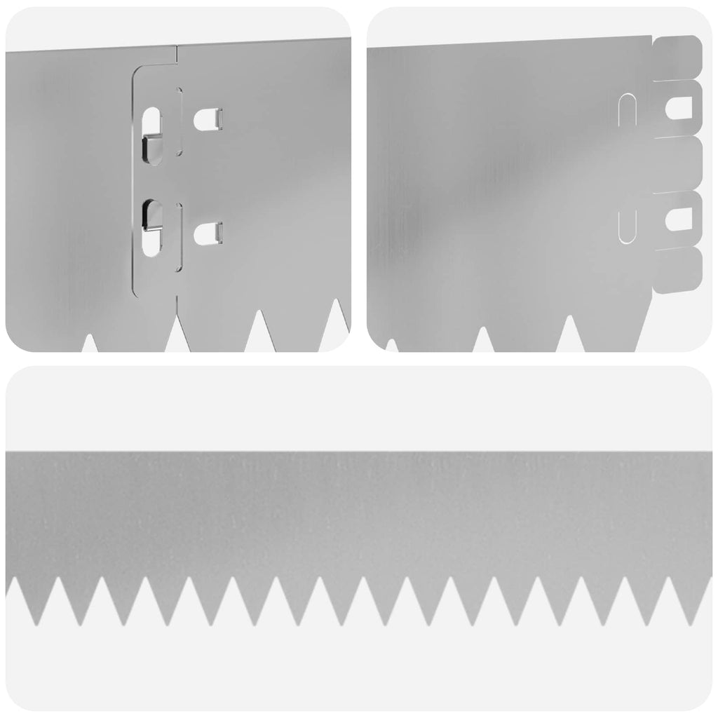vidaXL Krawężnik do trawnika 30 pcs 103 x 10 cm Stal srebrny