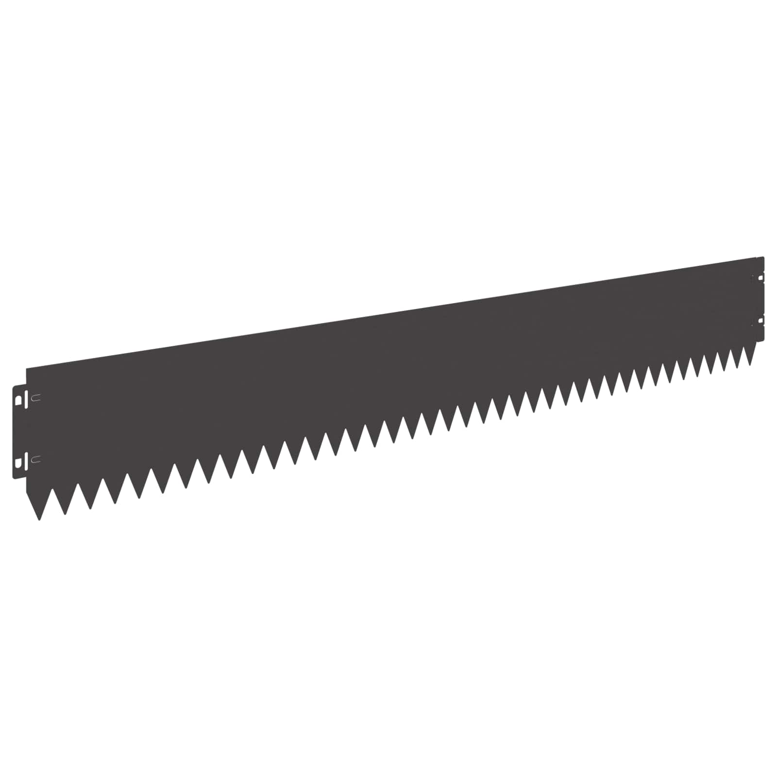 vidaXL Krawężnik do trawnika 10 pcs 103 x 15 cm Stal Czarny
