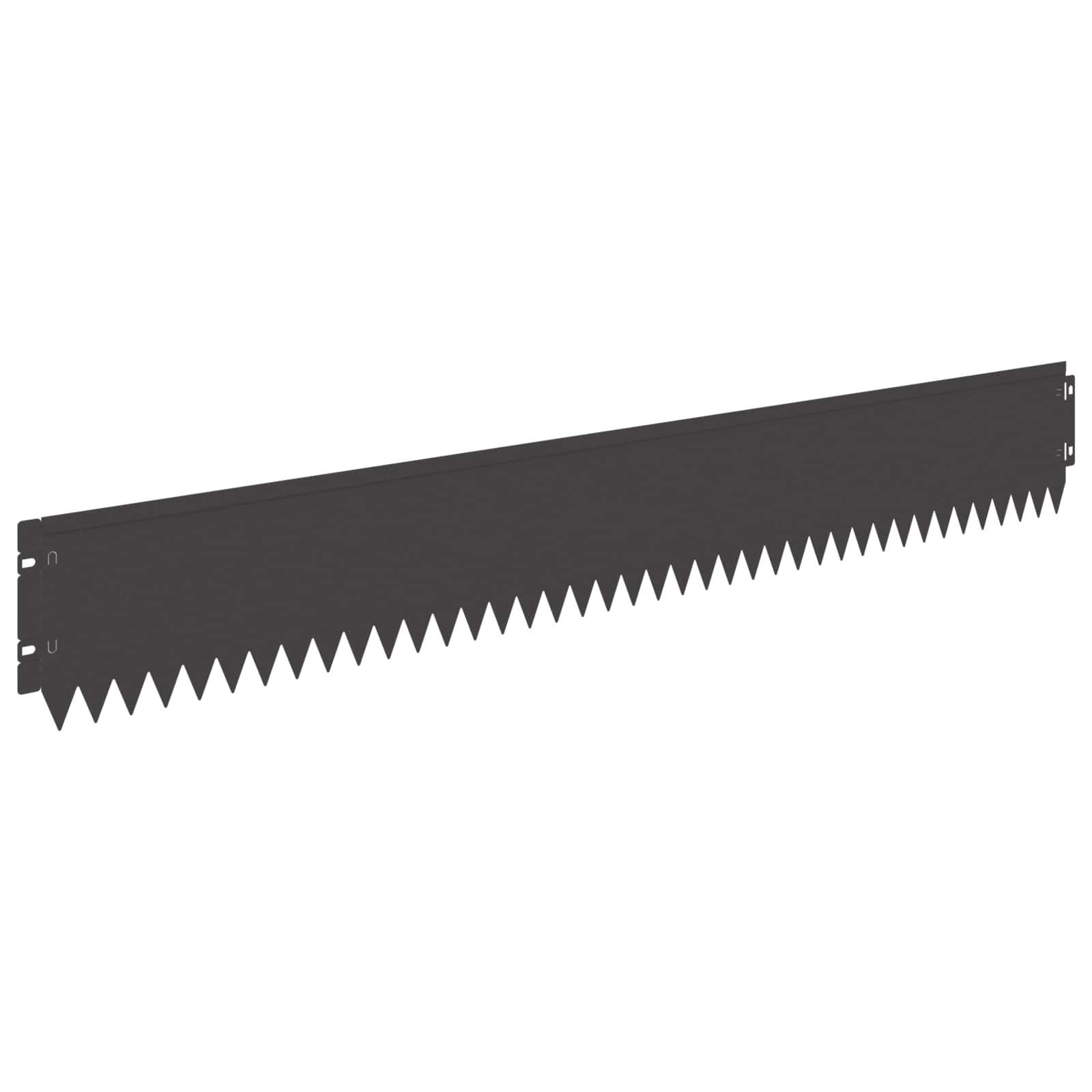 vidaXL Krawężnik do trawnika 30 pcs 103 x 15 cm Stal Czarny