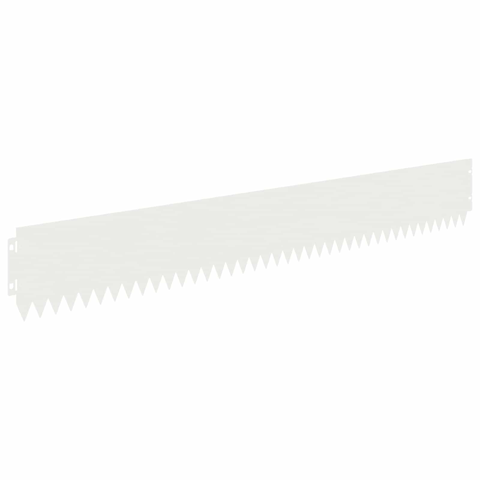 vidaXL Krawężnik do trawnika 10 pcs 103 x 15 cm Stal Biały