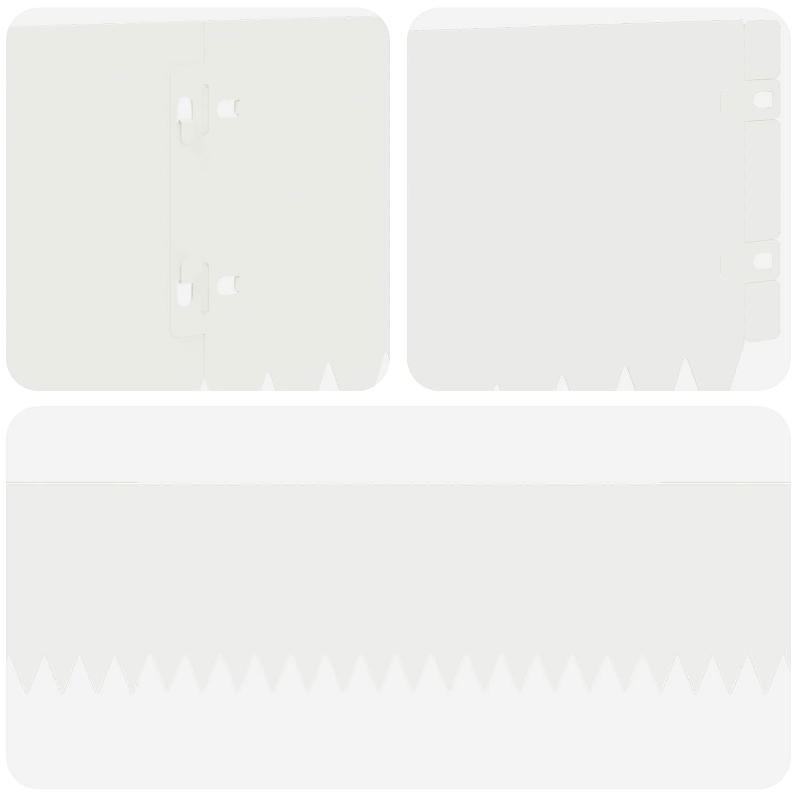 vidaXL Krawężnik do trawnika 30 pcs 103 x 15 cm Stal Biały