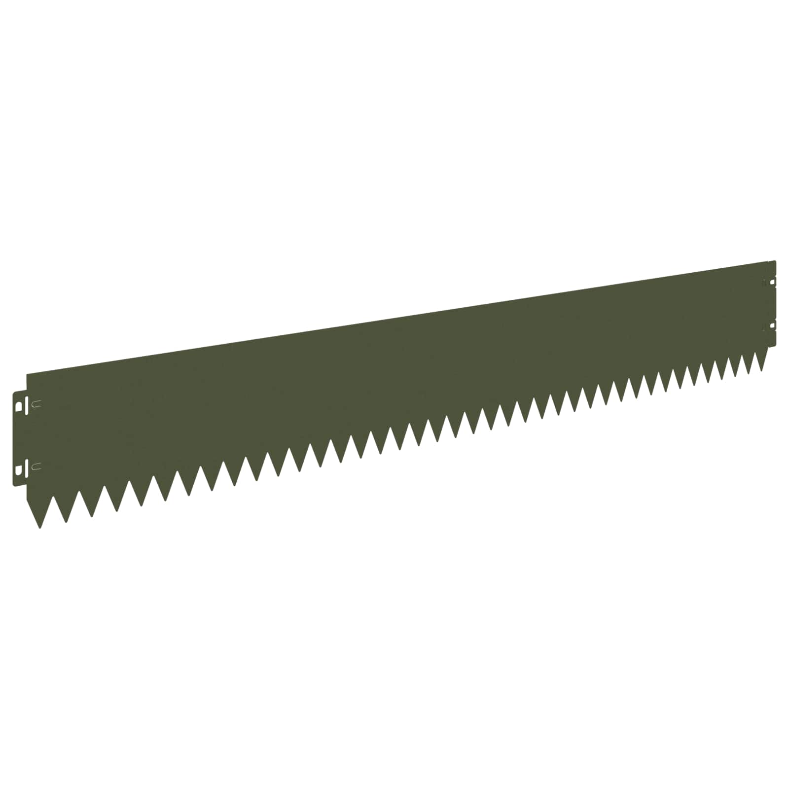 vidaXL Krawężnik do trawnika 30 pcs 103 x 15 cm Stal Oliwkowy zielony