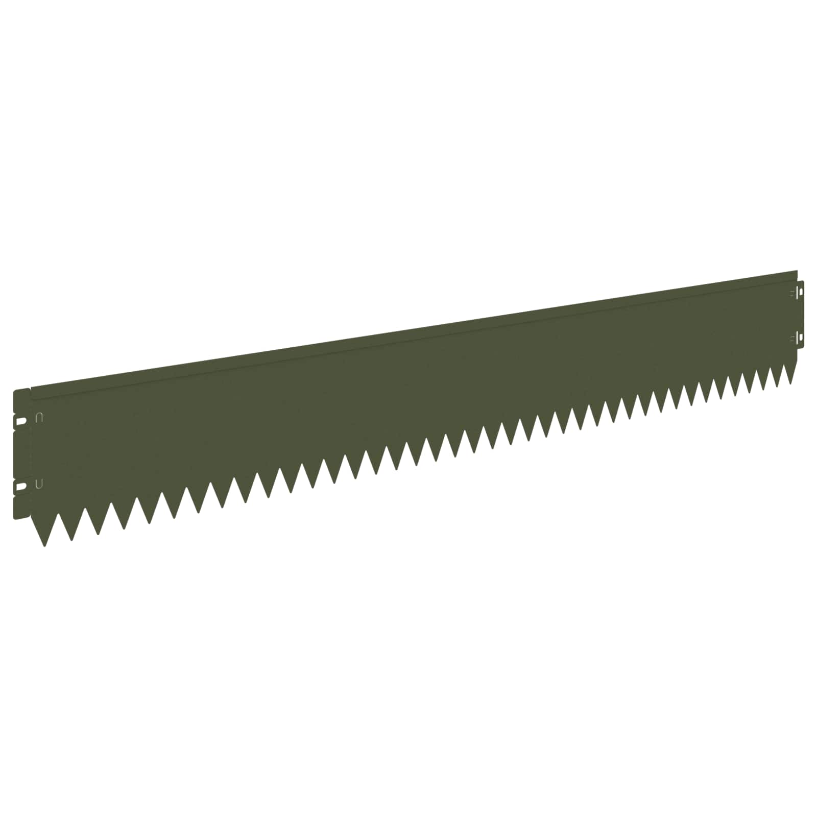 vidaXL Krawężnik do trawnika 30 pcs 103 x 15 cm Stal Oliwkowy zielony