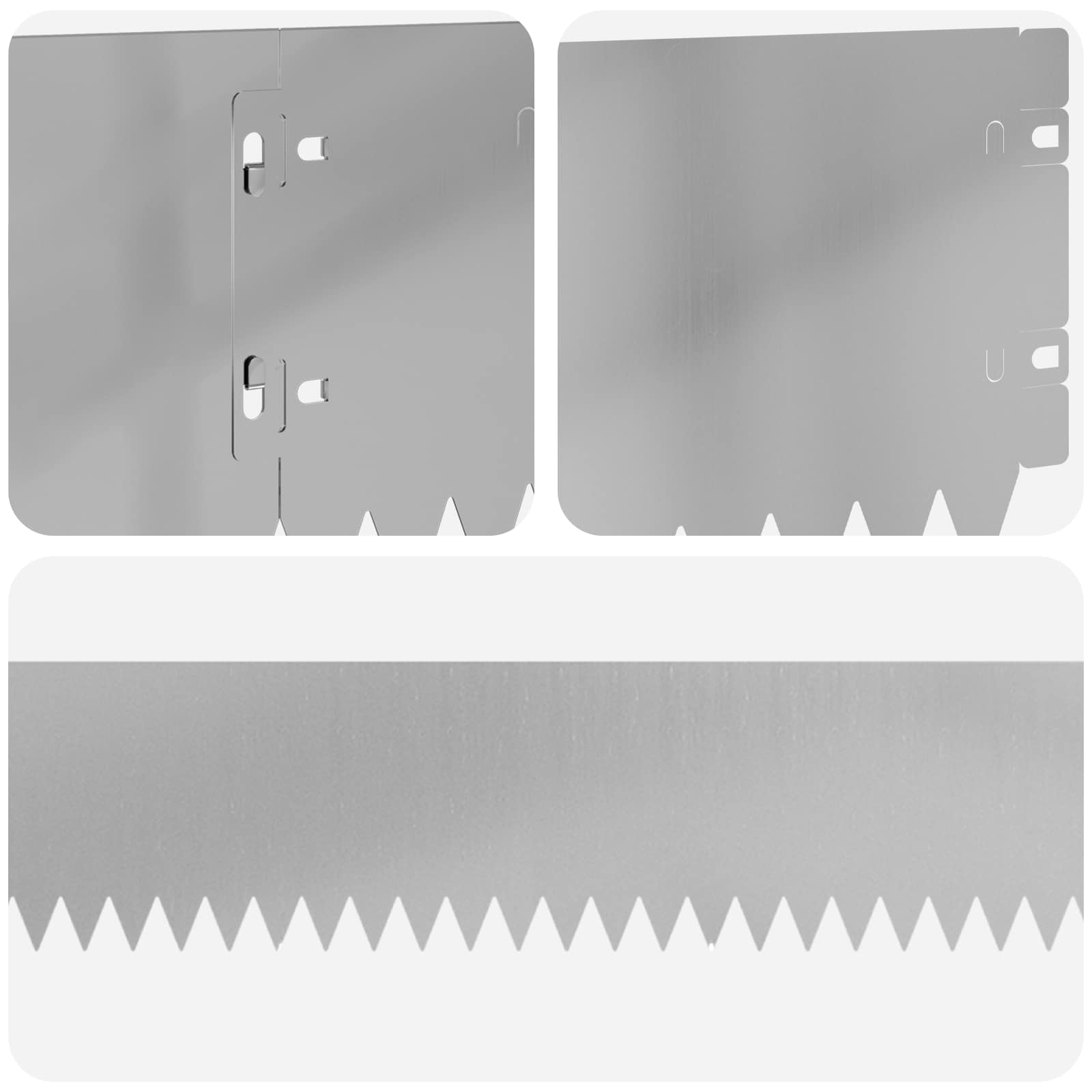 vidaXL Krawężnik do trawnika 10 pcs 103 x 15 cm Stal srebrny