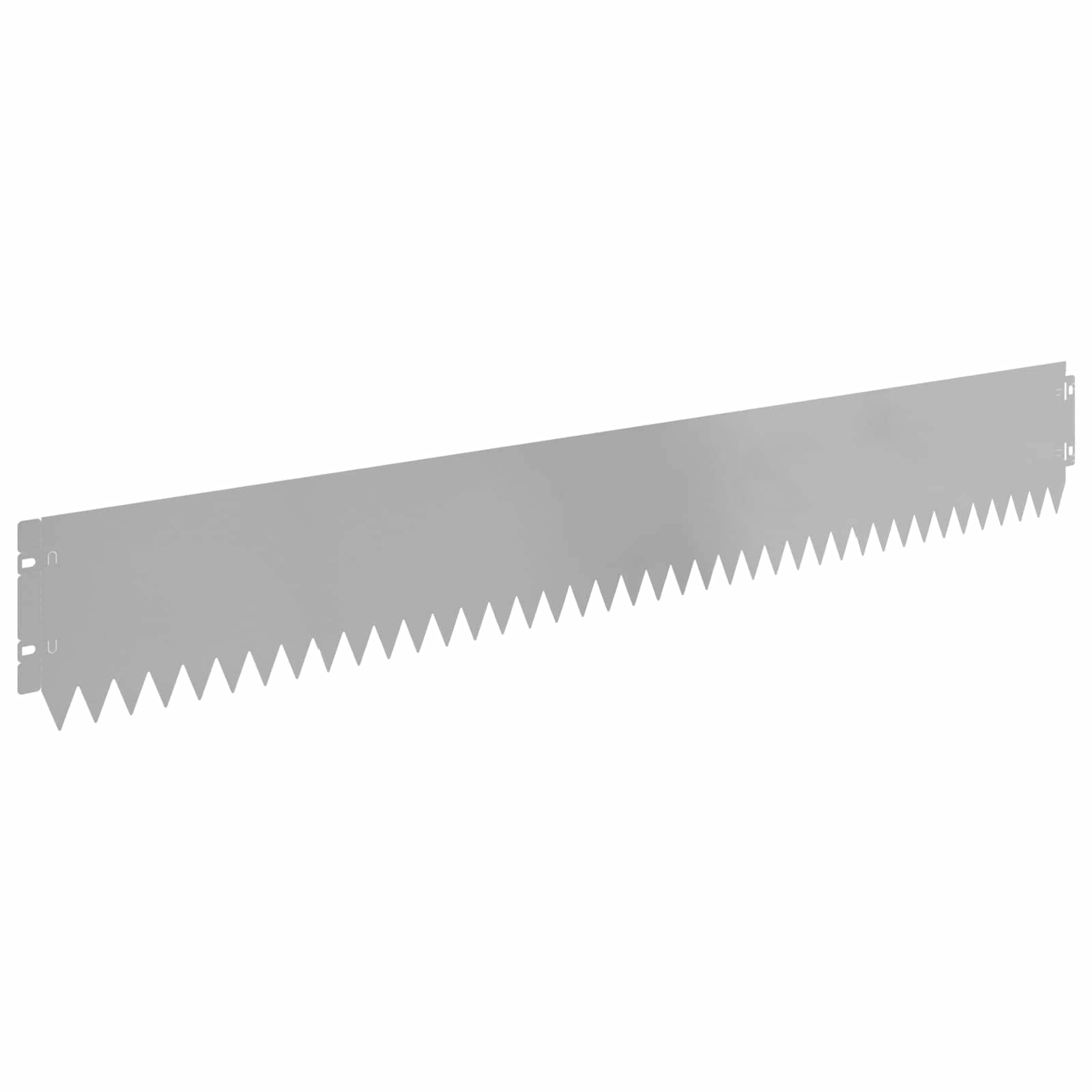 vidaXL Krawężnik do trawnika 30 pcs 103 x 15 cm Stal srebrny