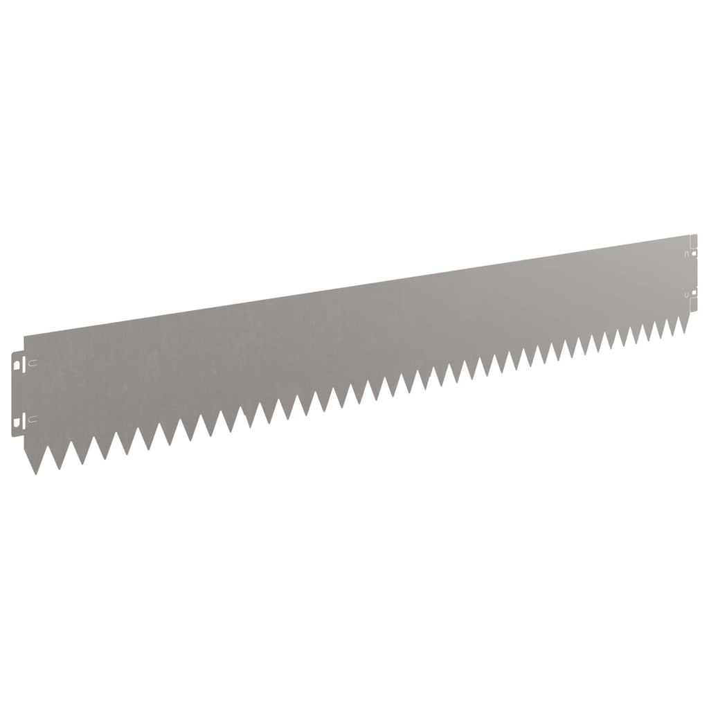 vidaXL Krawężnik do trawnika 30 pcs 103 x 15 cm Stal Rdzawy
