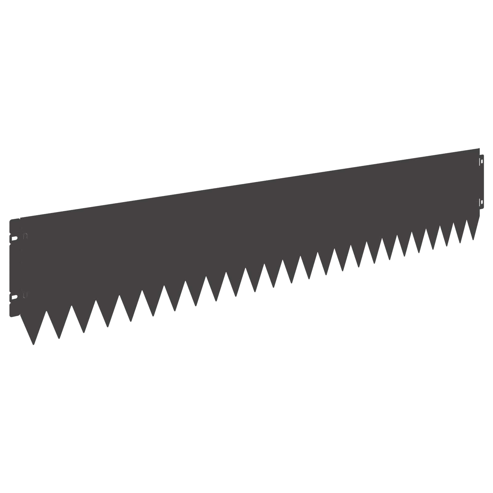 vidaXL Krawężnik do trawnika 30 pcs 103 x 20 cm Stal Czarny