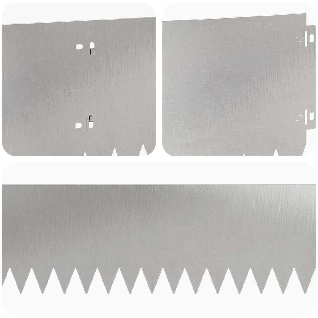 vidaXL Krawężnik do trawnika 20 pcs 103 x 20 cm Stal srebrny