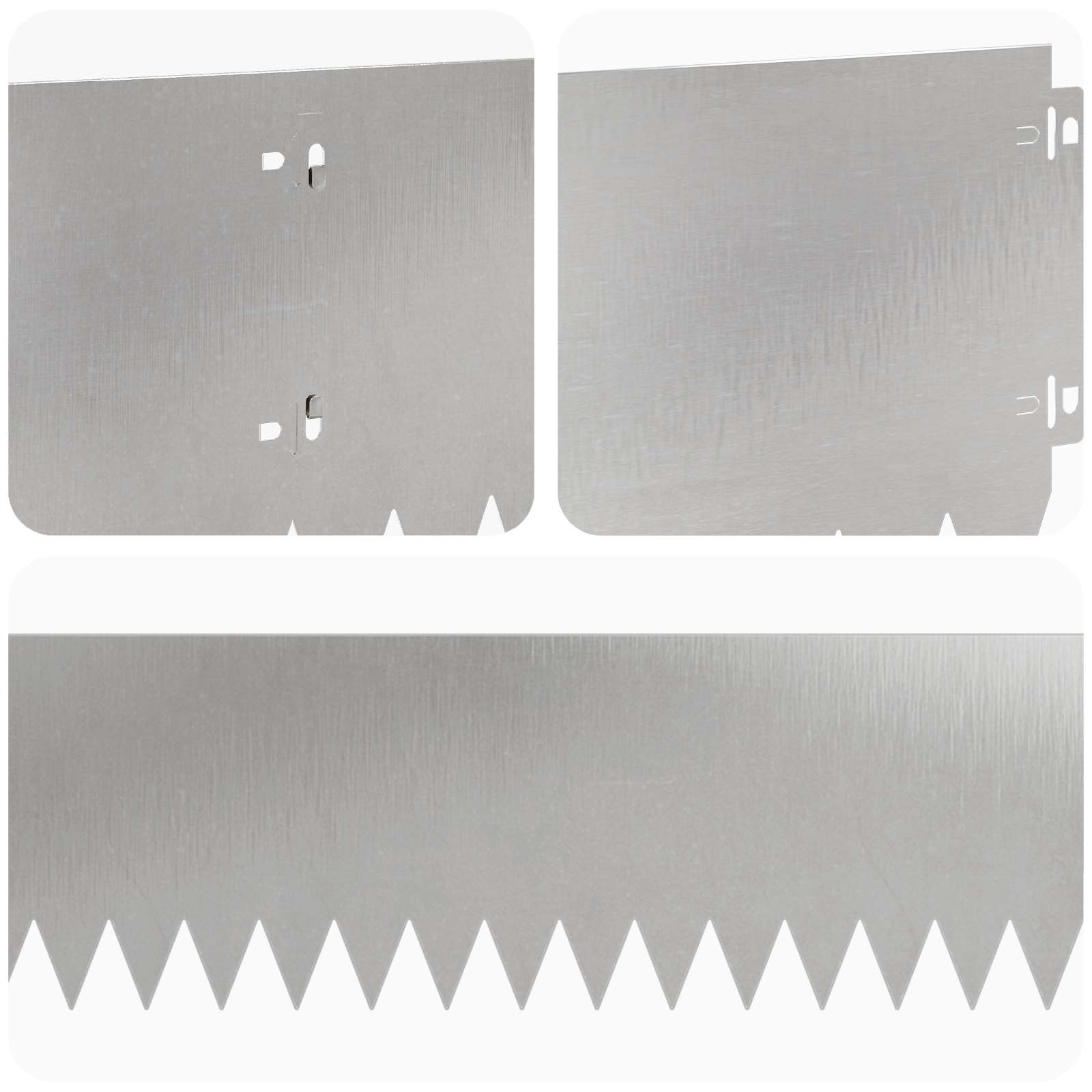 vidaXL Krawężnik do trawnika 20 pcs 103 x 20 cm Stal srebrny