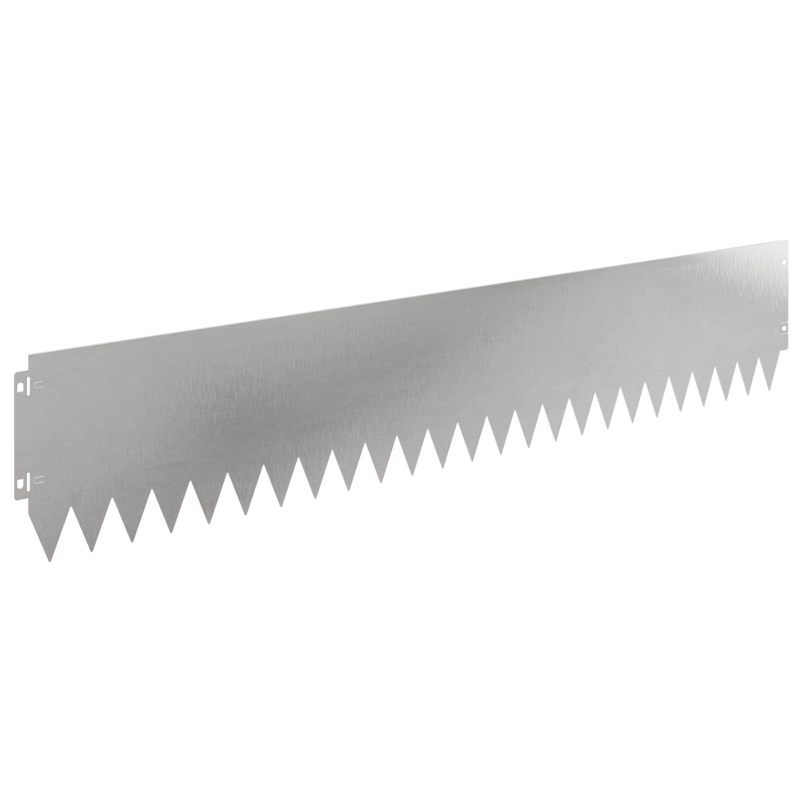 vidaXL Krawężnik do trawnika 30 pcs 103 x 20 cm Stal srebrny