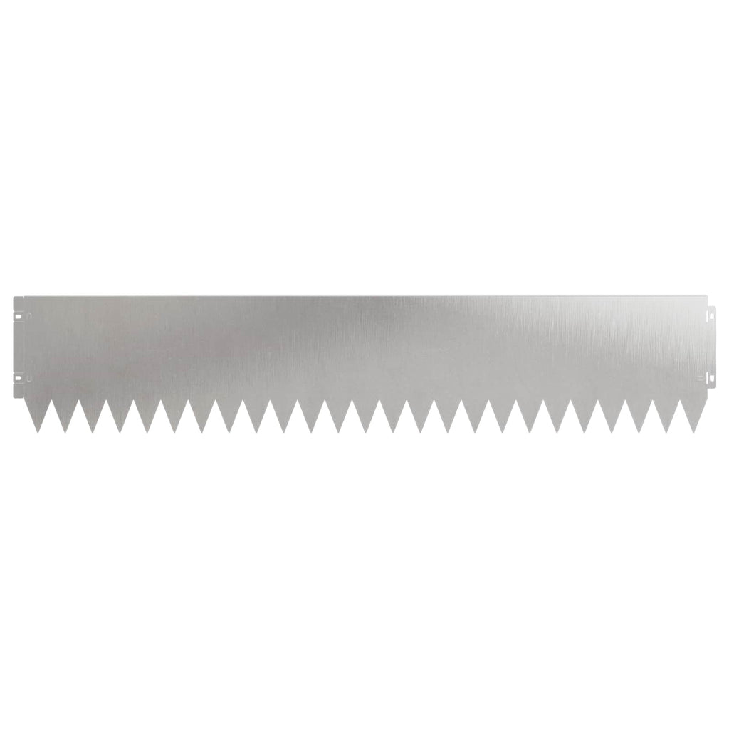 vidaXL Krawężnik do trawnika 30 pcs 103 x 20 cm Stal srebrny