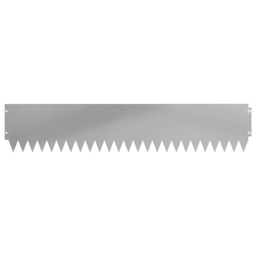 vidaXL Krawężnik do trawnika 30 pcs 103 x 20 cm Stal srebrny