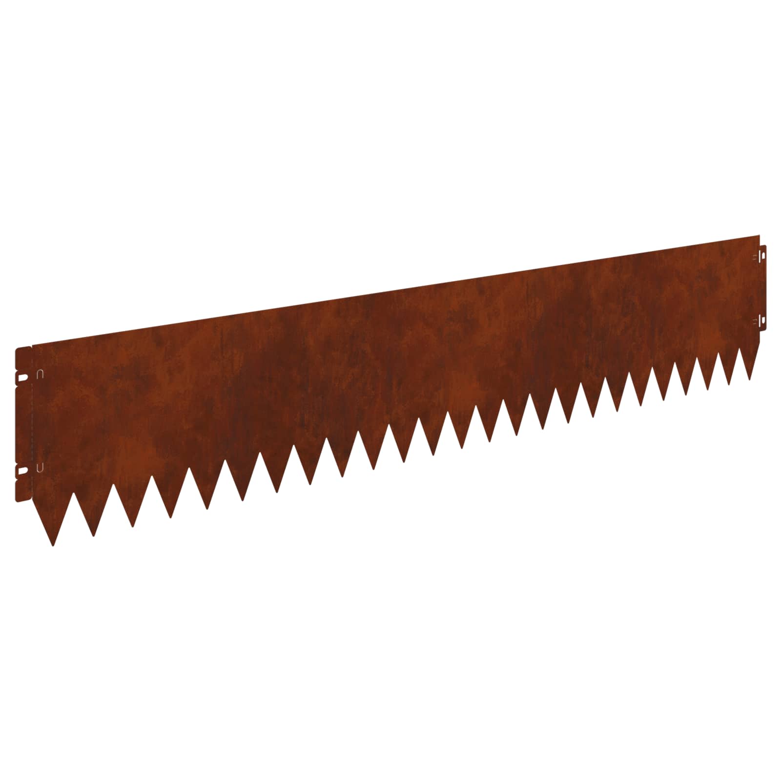 vidaXL Krawężnik do trawnika 30 pcs 103 x 20 cm Stal Rdzawy