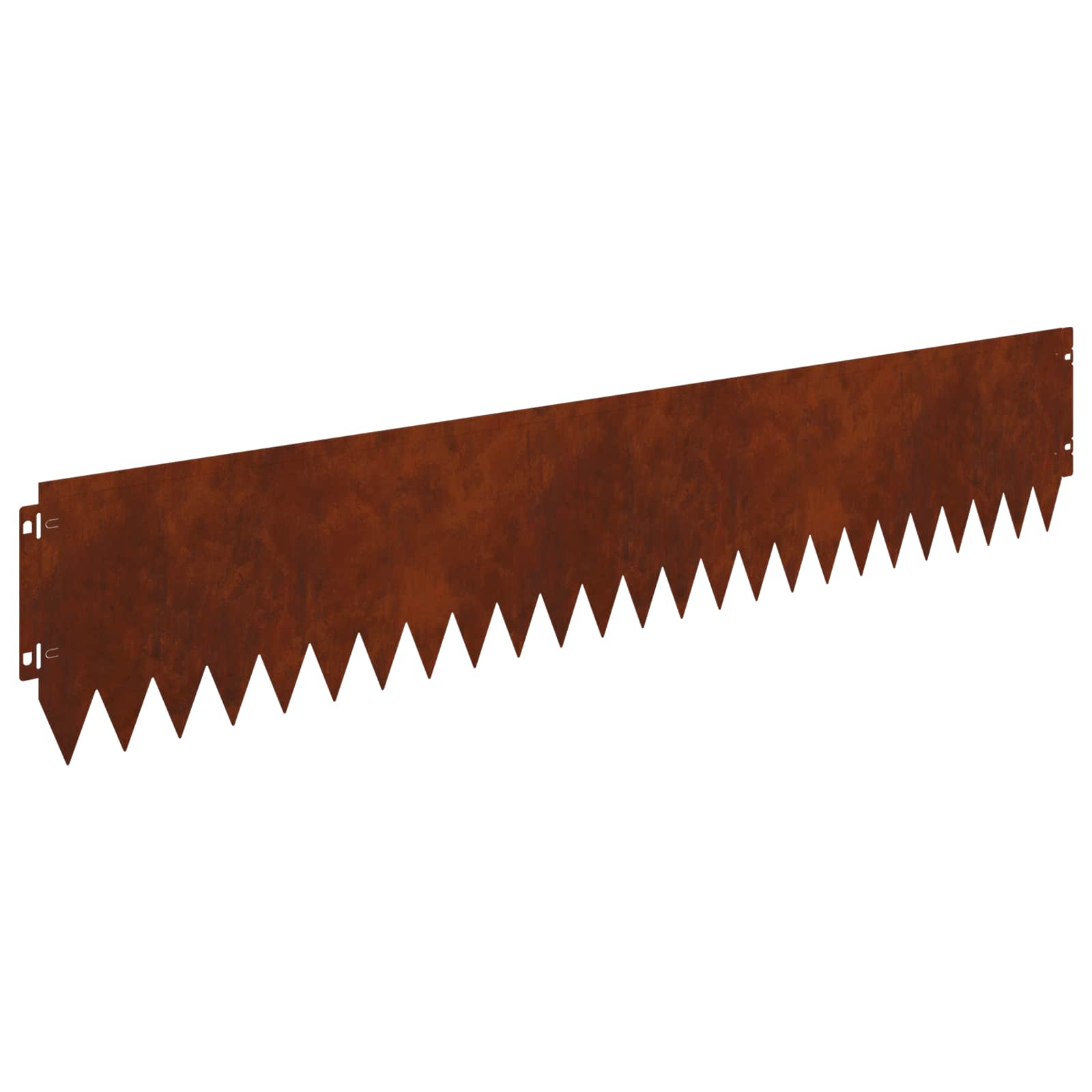 vidaXL Krawężnik do trawnika 30 pcs 103 x 20 cm Stal Rdzawy