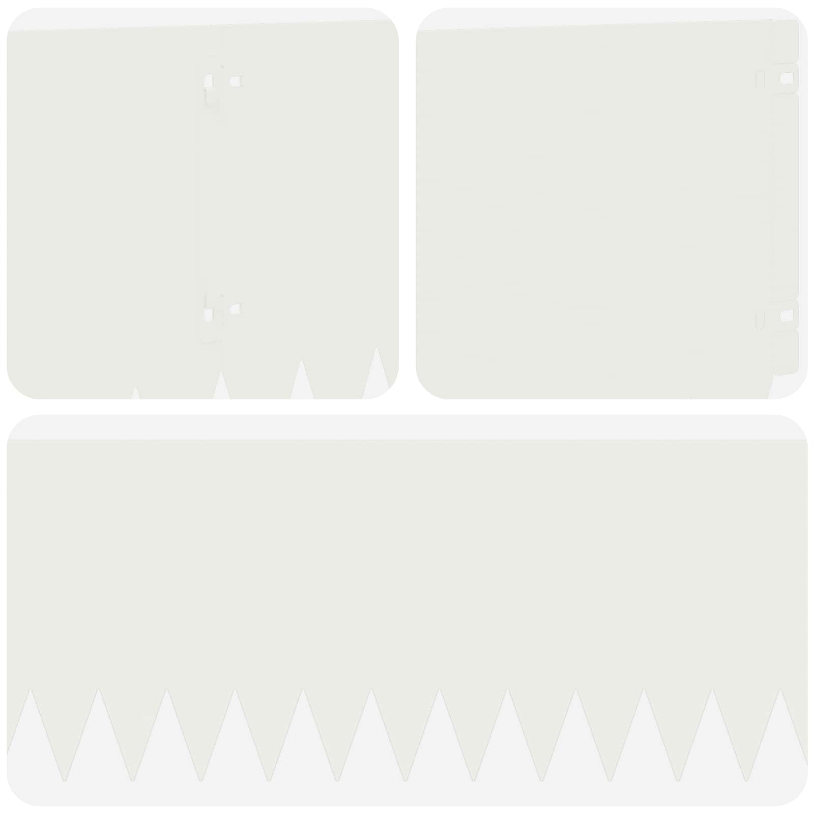 vidaXL Krawężnik do trawnika 20 pcs 103 x 25 cm Stal Biały