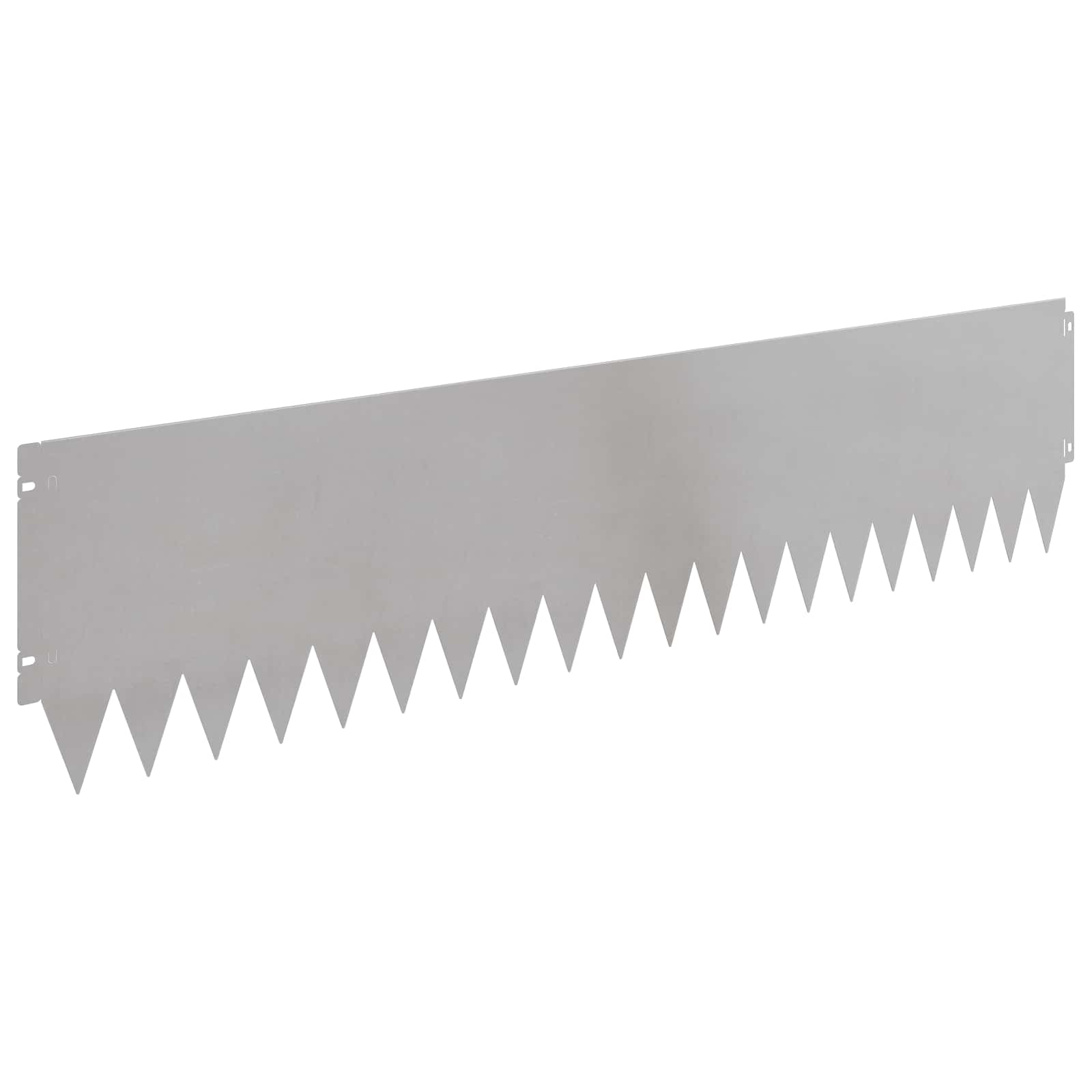 vidaXL Krawężnik do trawnika 10 pcs 103 x 25 cm Stal srebrny
