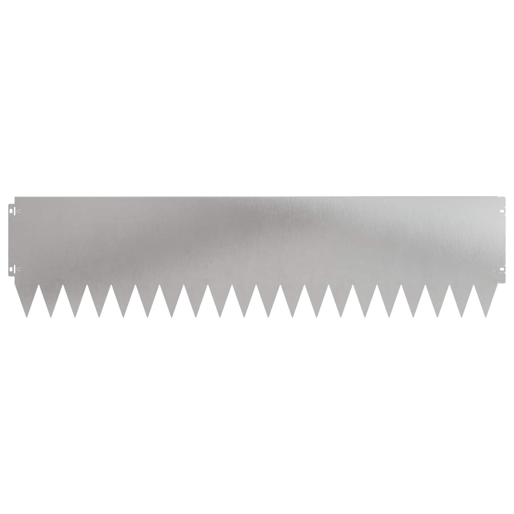 vidaXL Krawężnik do trawnika 20 pcs 103 x 25 cm Stal srebrny