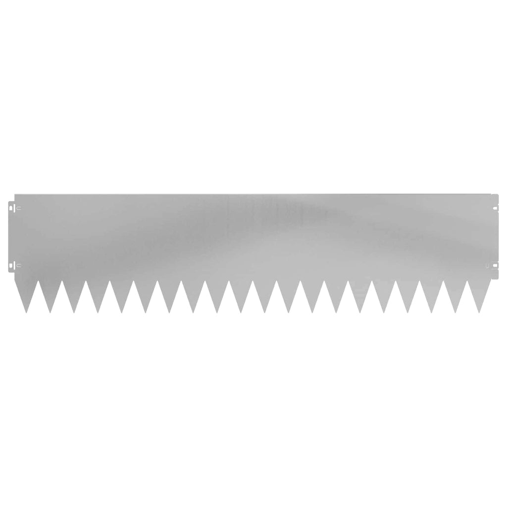 vidaXL Krawężnik do trawnika 20 pcs 103 x 25 cm Stal srebrny