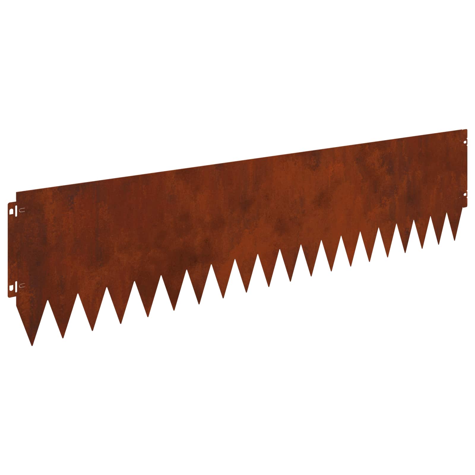 vidaXL Krawężnik do trawnika 20 pcs 103 x 25 cm Stal Rdzawy