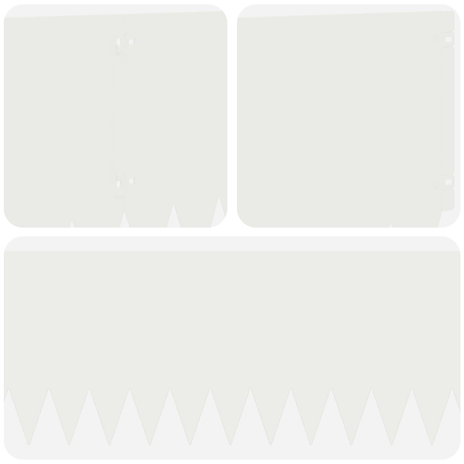 vidaXL Krawężnik do trawnika 10 pcs 103 x 30 cm Stal Biały