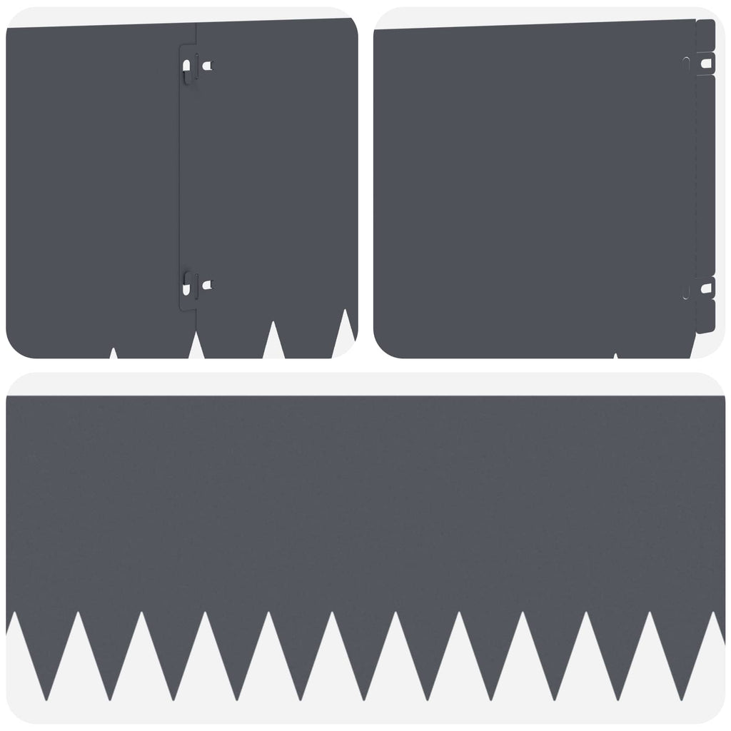 vidaXL Krawężnik do trawnika 20 szt. 103 x 30 cm Stal antracytowy
